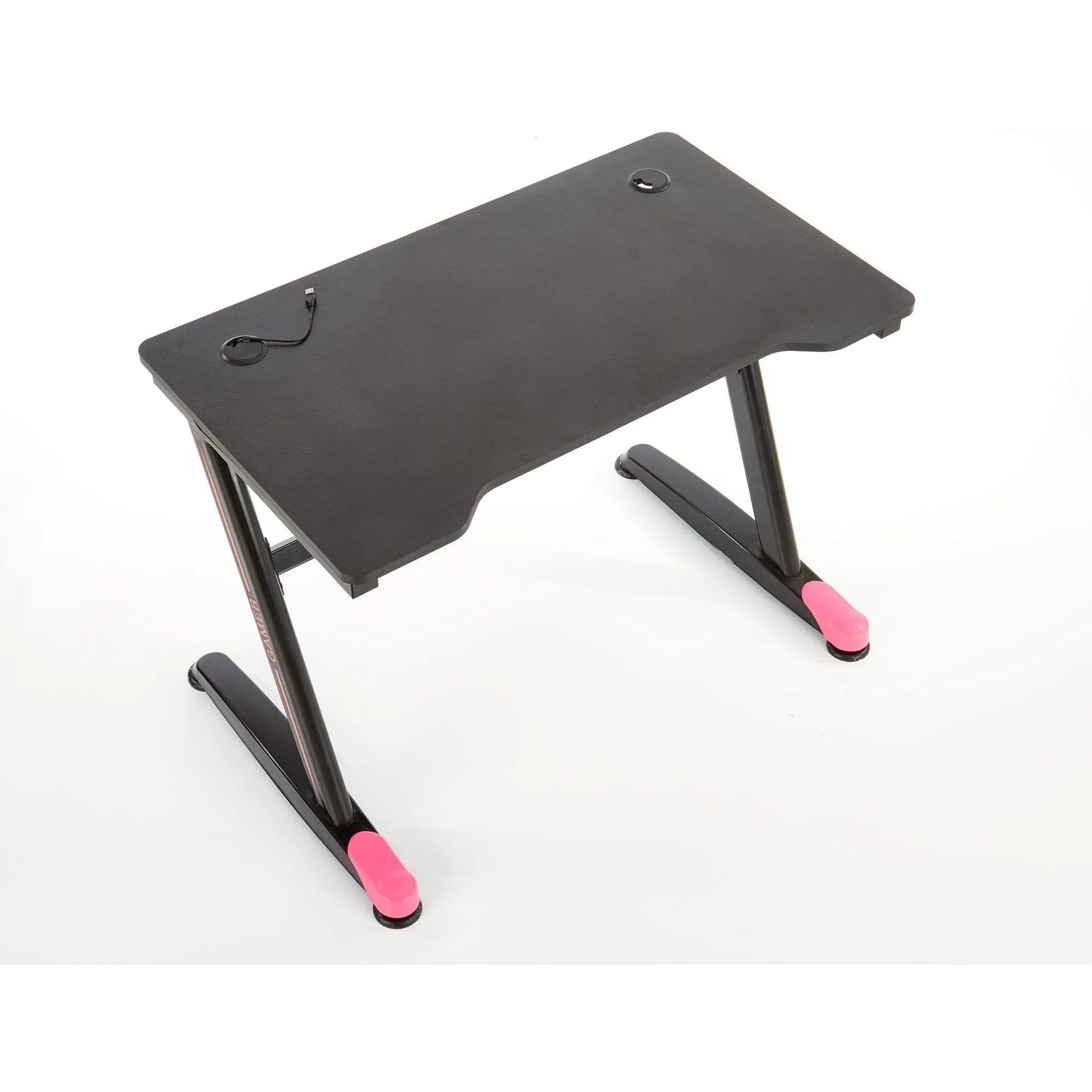 Masa birou B40, negru/rosu, 100x60x74 cm