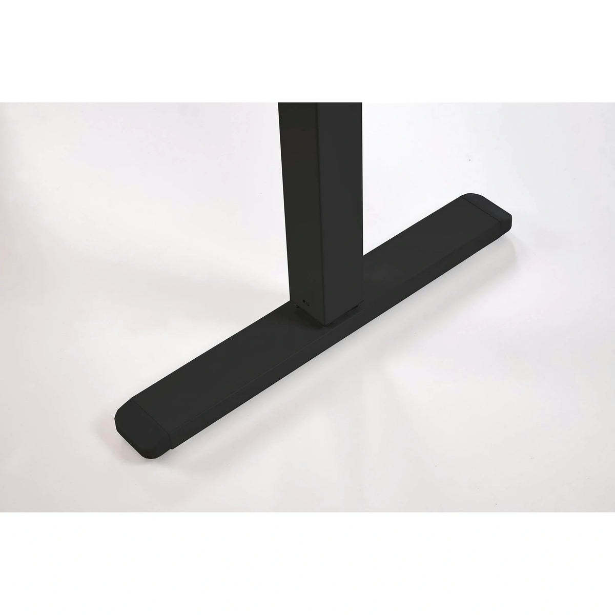 Masa birou B54, negru, PAL laminat/otel, 120x60x75-120 cm