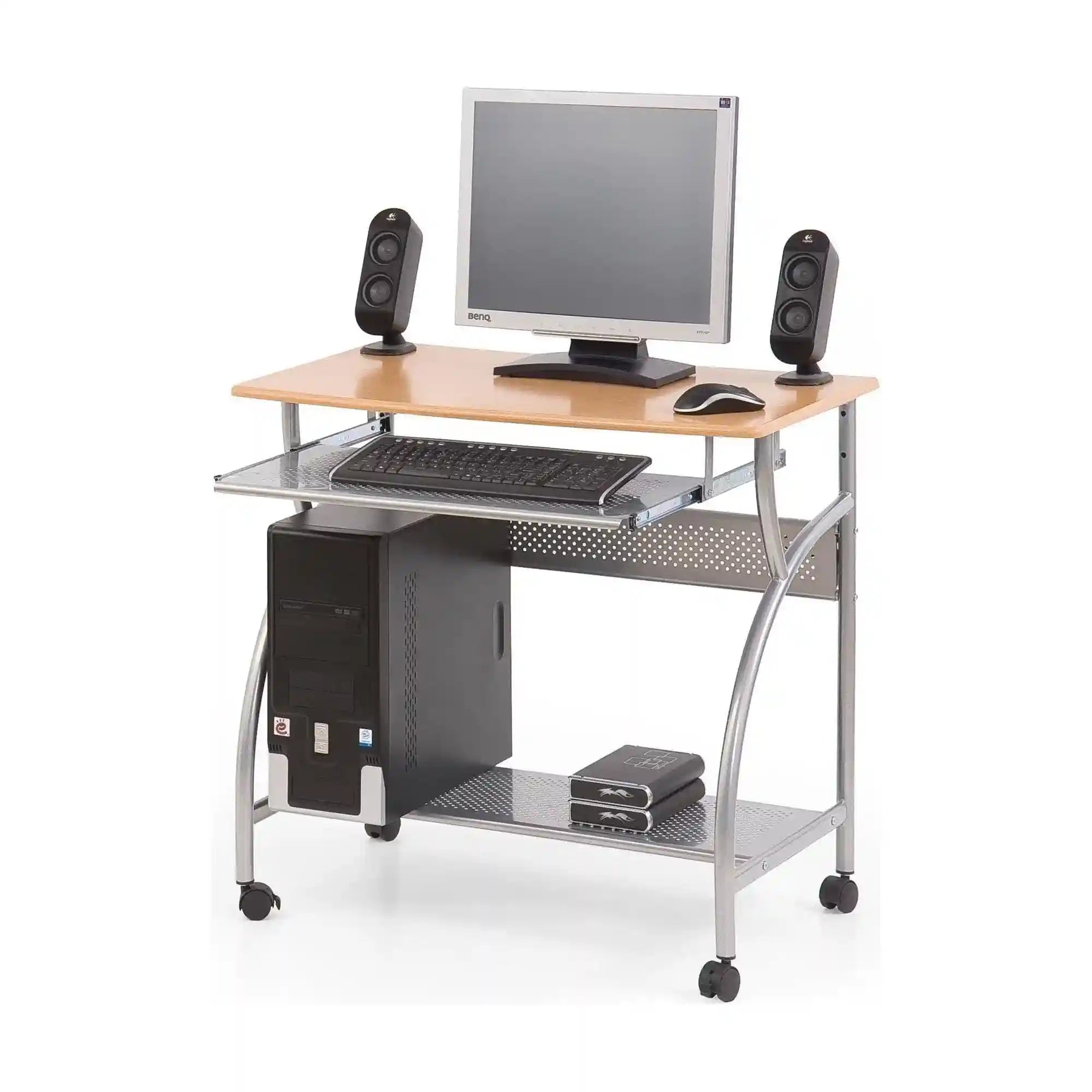 Masa birou B6, arin/gri, 80x50x76 cm