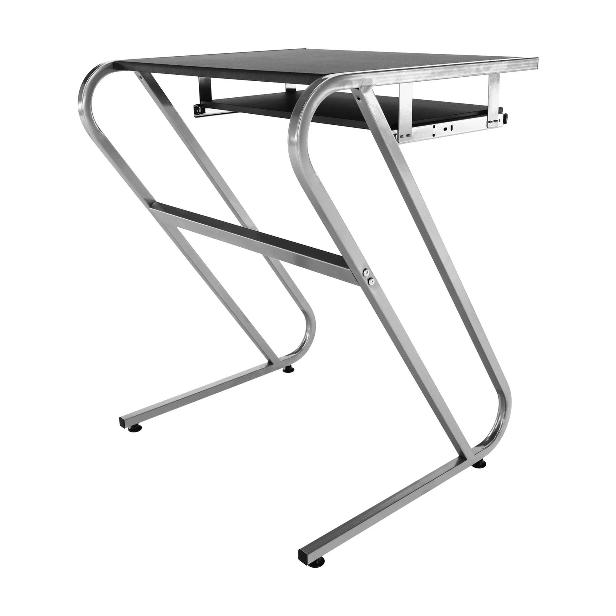 Masa birou JOFRY, negru/gri, metal, 60x54x75 cm