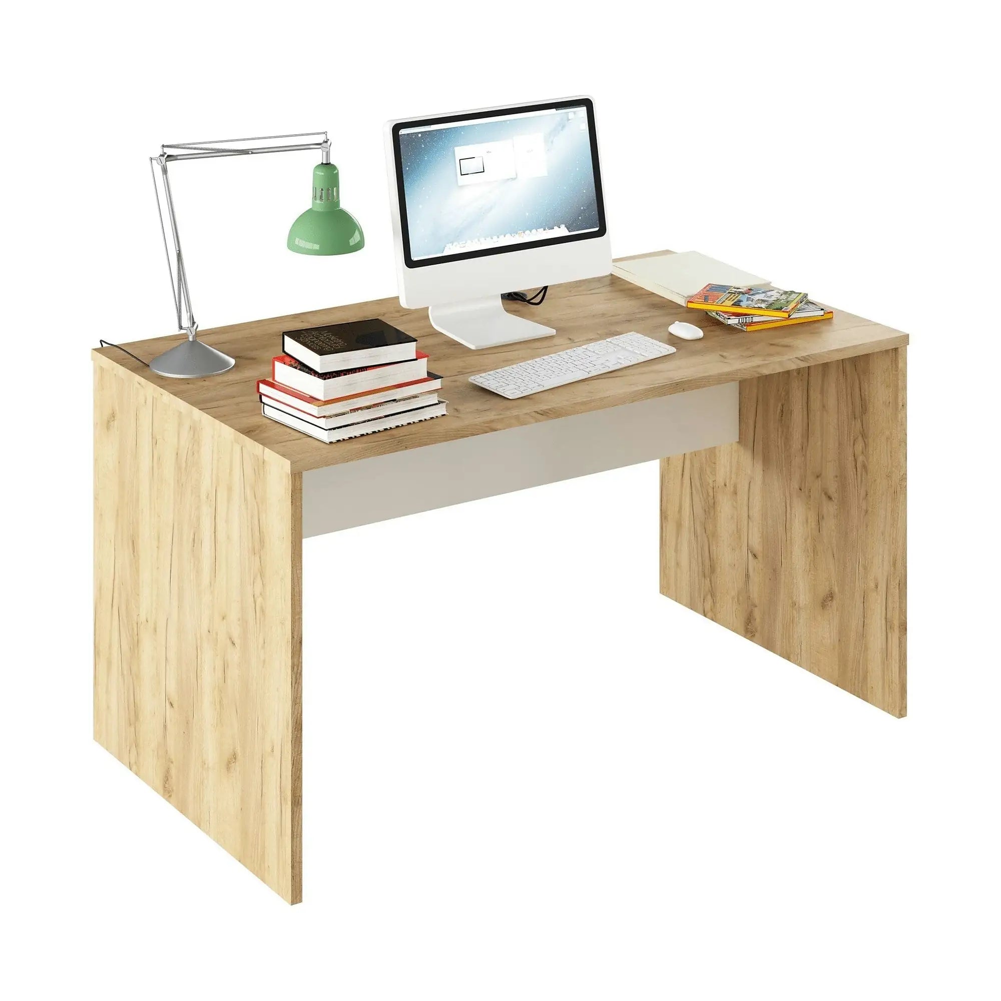 Masa birou RIOMA TYP 11, stejar artisan, DTD laminat, 140x80x76 cm