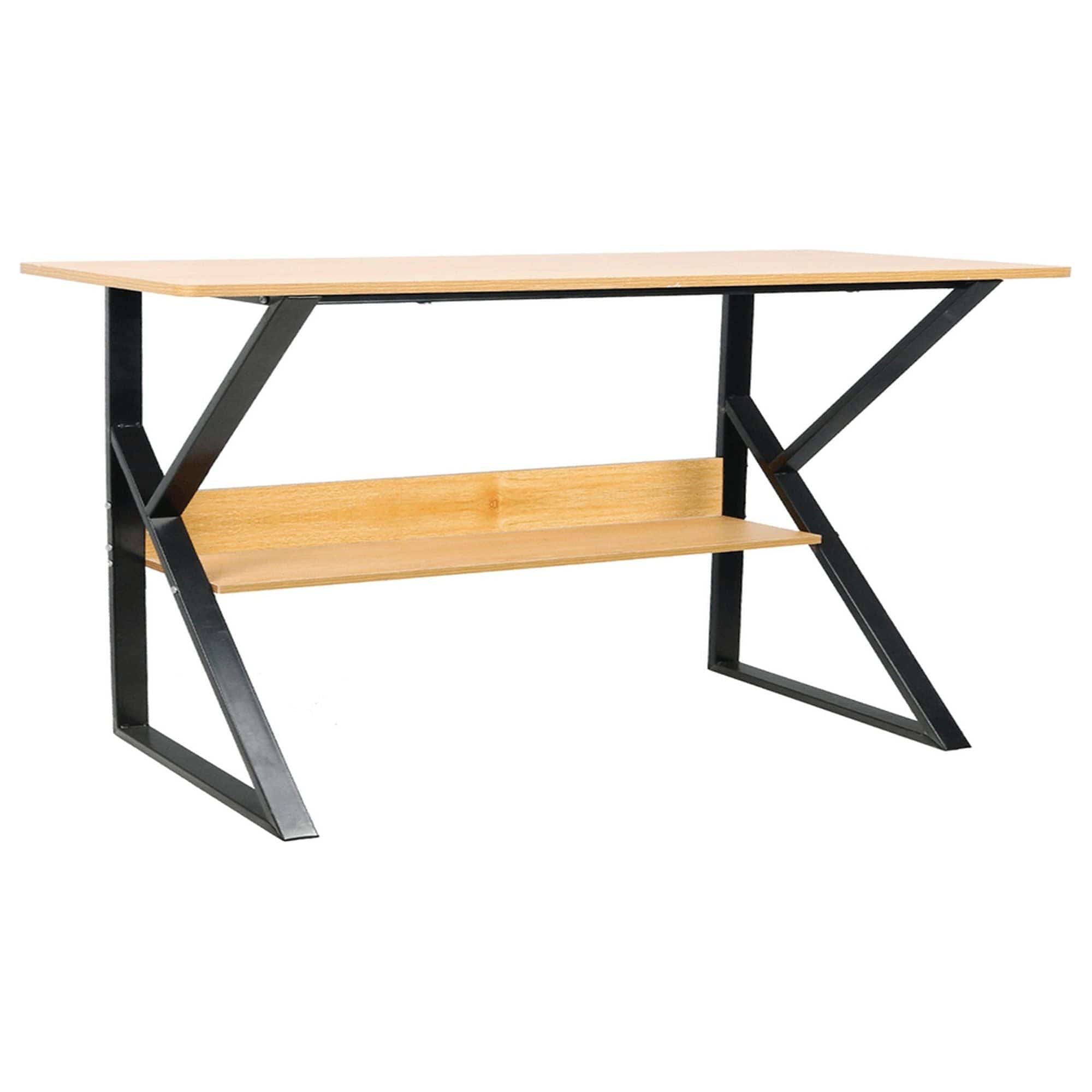 Masa birou TARCAL, fag/negru, 100x60x72 cm