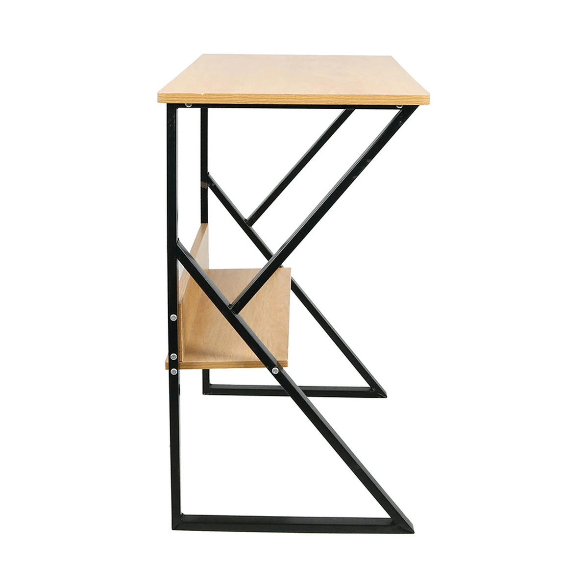 Masa birou TARCAL, fag/negru, 140x60x72 cm