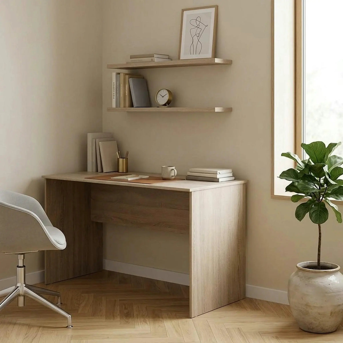 Masa birou TEMPO ASISTENT NEW 020 ZA, stejar sonoma, PAL melaminat, 150x70x76 cm