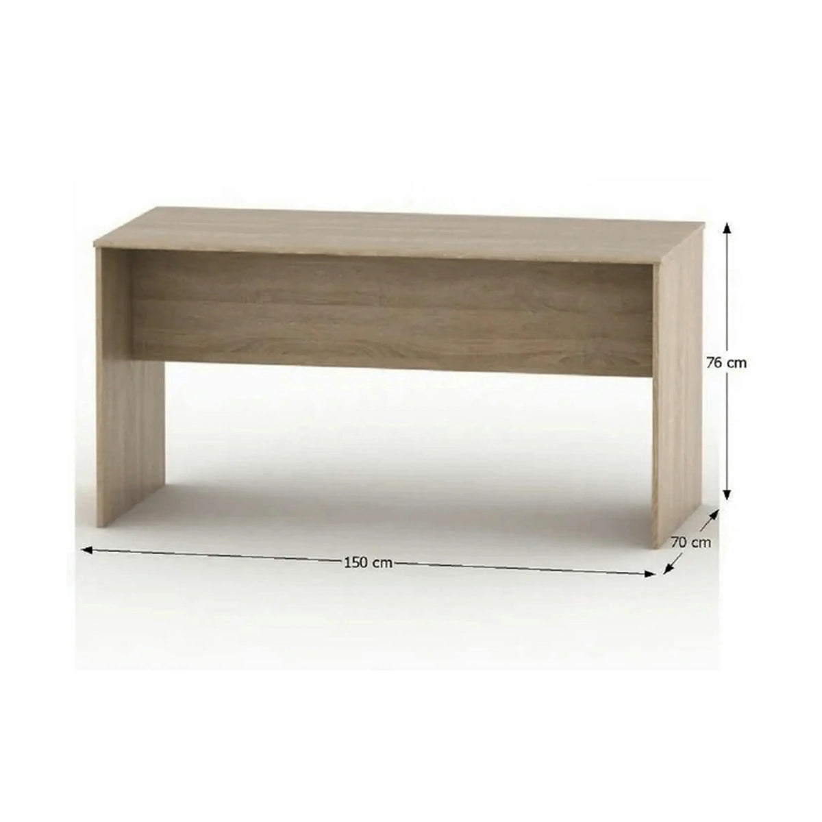 Masa birou TEMPO ASISTENT NEW 020 ZA, stejar sonoma, PAL melaminat, 150x70x76 cm