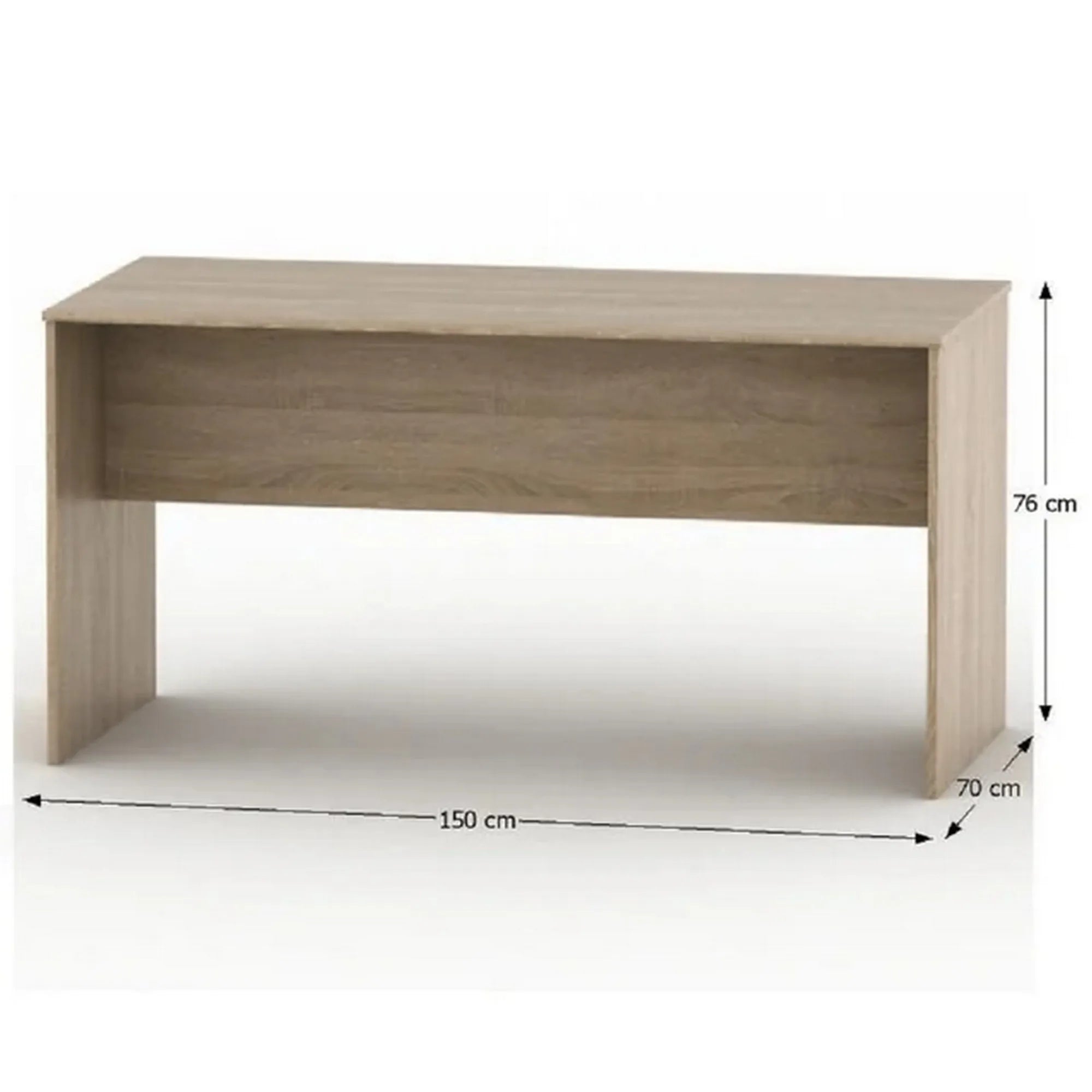 Masa birou TEMPO ASISTENT NEW 020 ZA, stejar sonoma, PAL melaminat, 150x70x76 cm