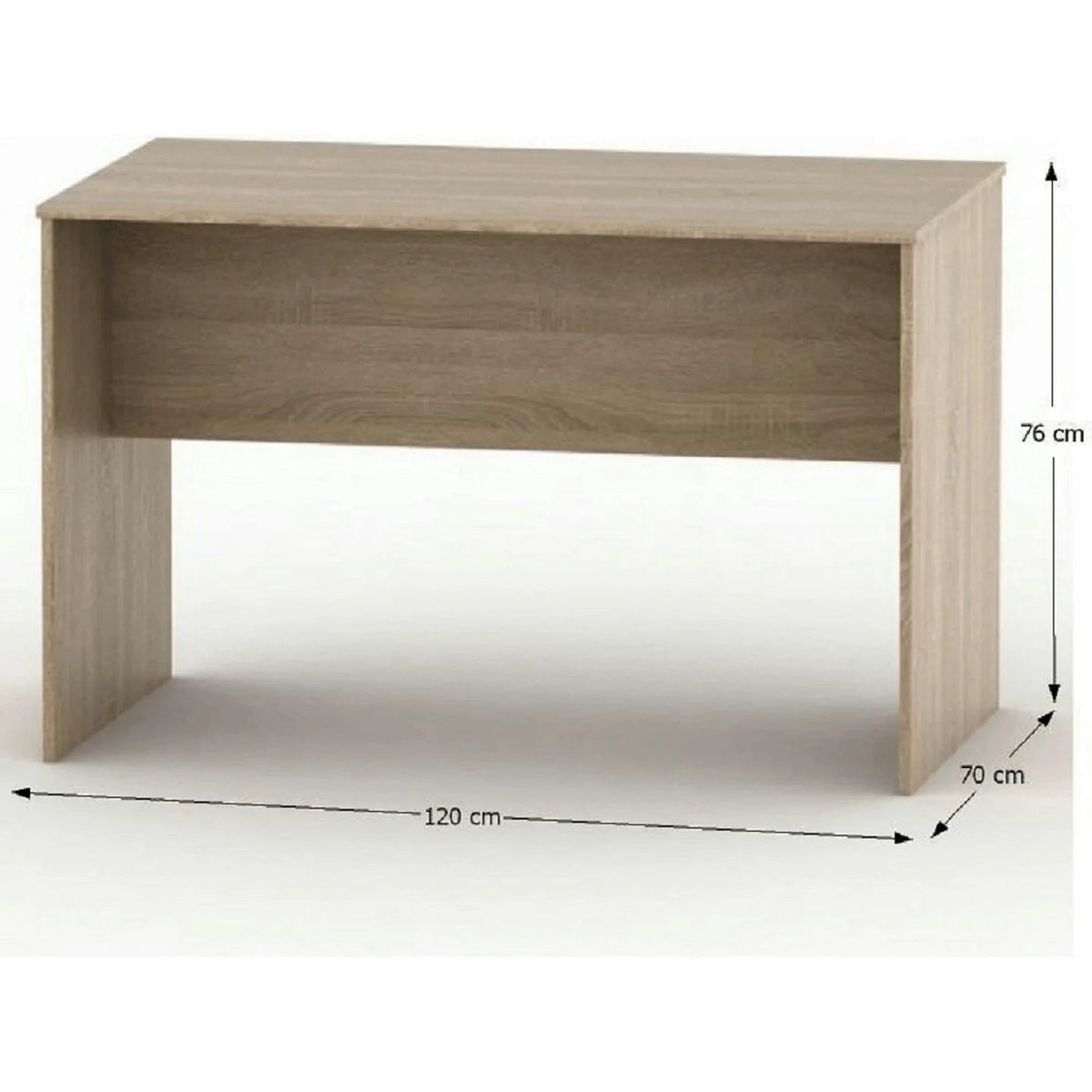 Masa birou TEMPO ASISTENT NEW 021 ZA, stejar sonoma, PAL melaminat, 120x70x76 cm