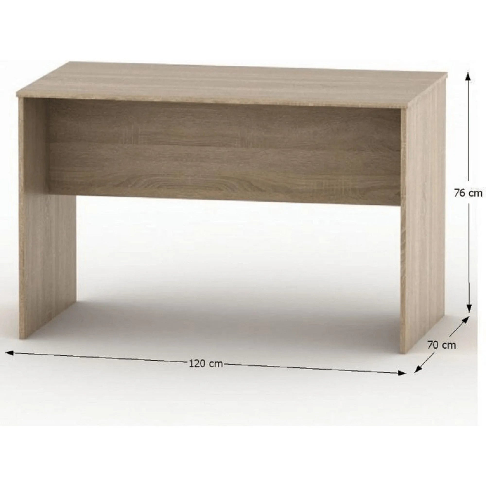 Masa birou TEMPO ASISTENT NEW 021 ZA, stejar sonoma, PAL melaminat, 120x70x76 cm