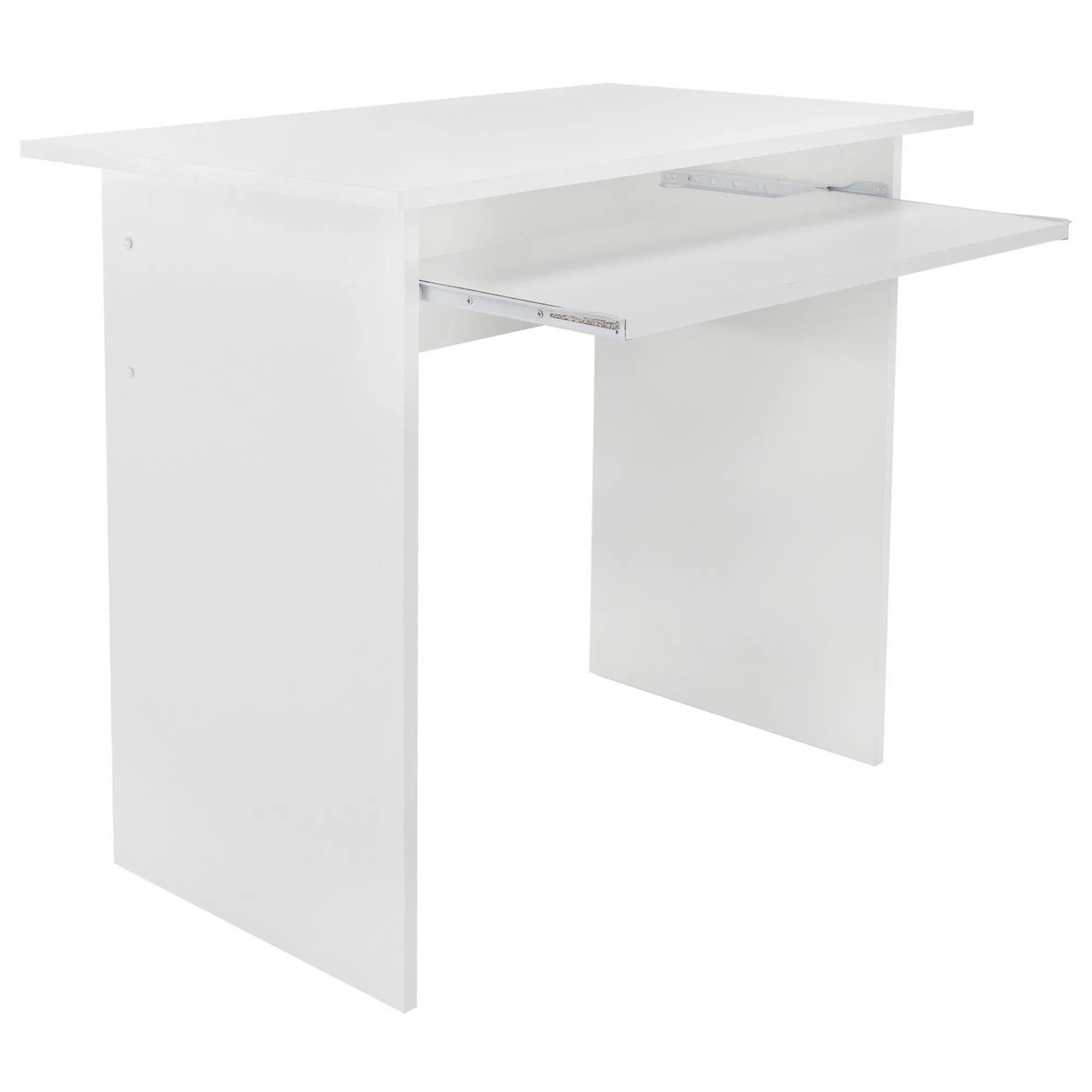 Masa birou VERNER NEW, alb, DTD laminat, 82x50x75 cm