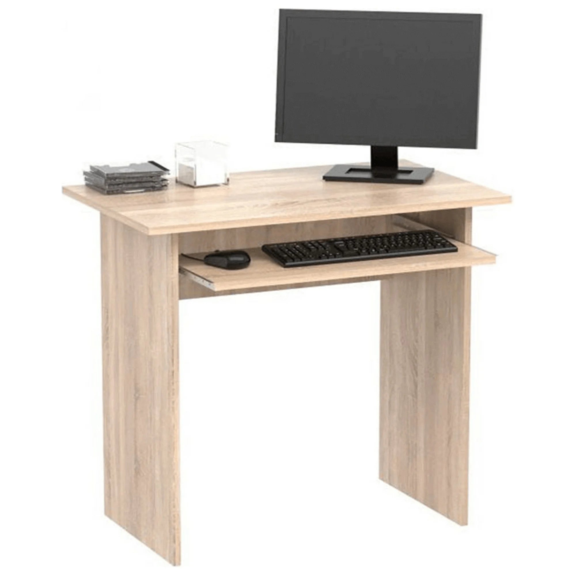 Masa birou VERNER NEW, stejar sonoma, PAL melaminat, 82x50x75 cm