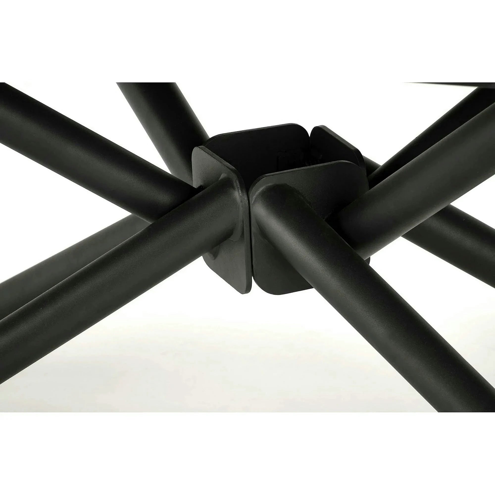 Masa blat ceramica/metal VITORINO, negru, 160/220x90x75 cm