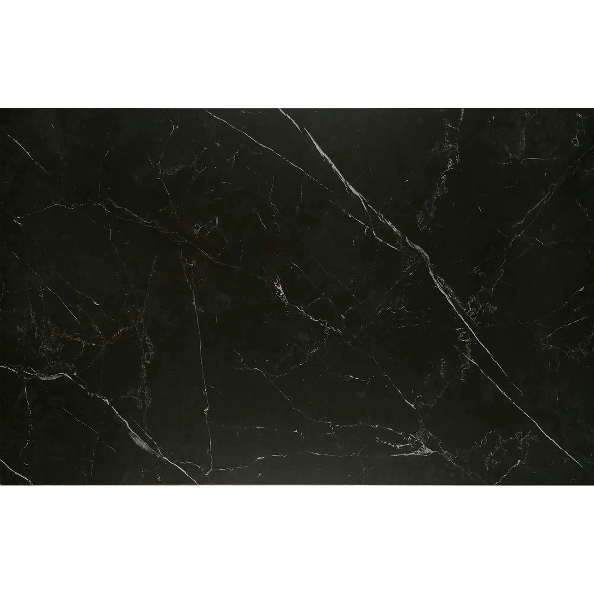 Masa blat ceramica/metal VITORINO, negru, 160/220x90x75 cm