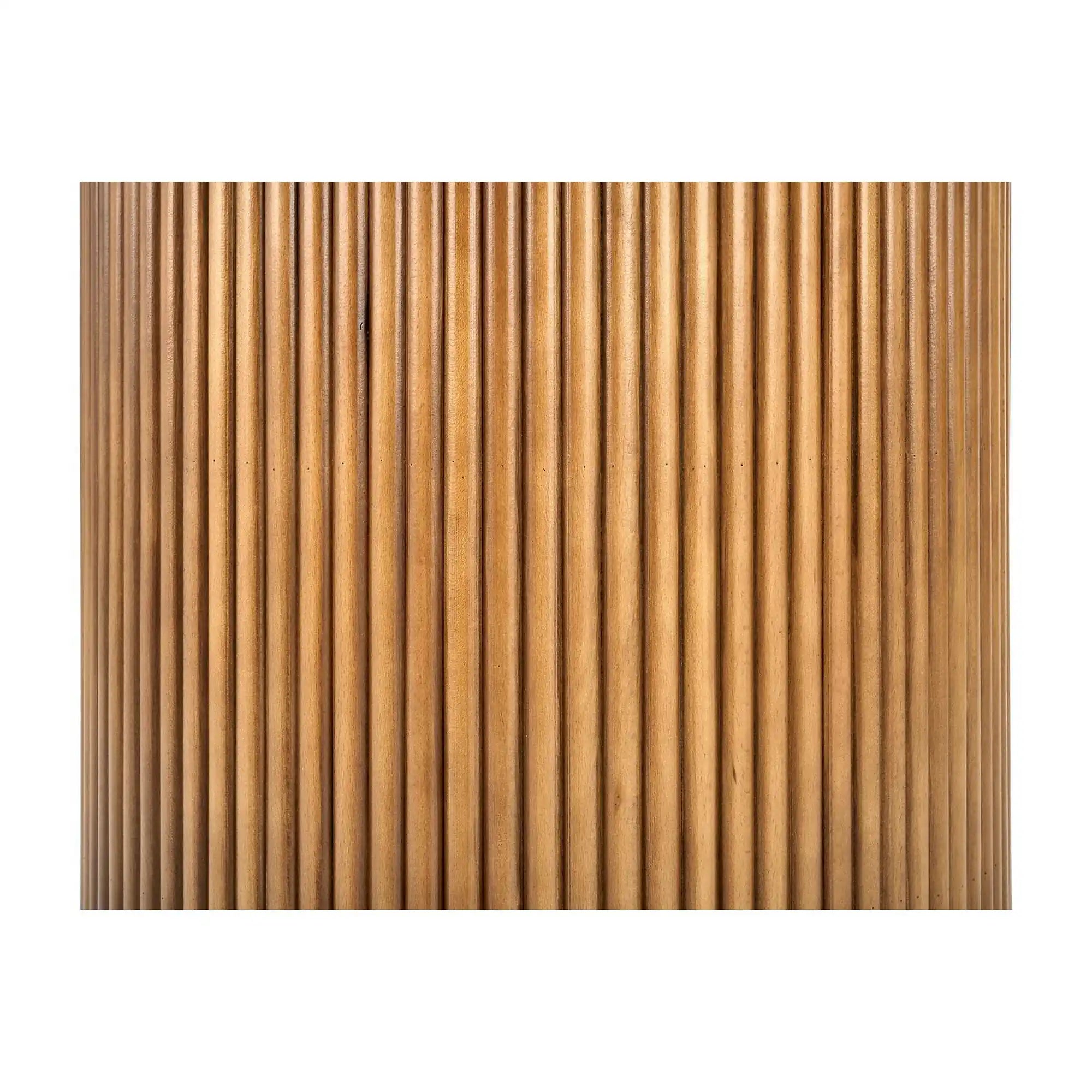Masa BRUNO, alb cu efect de marmura/nuc, 120x120x76 cm