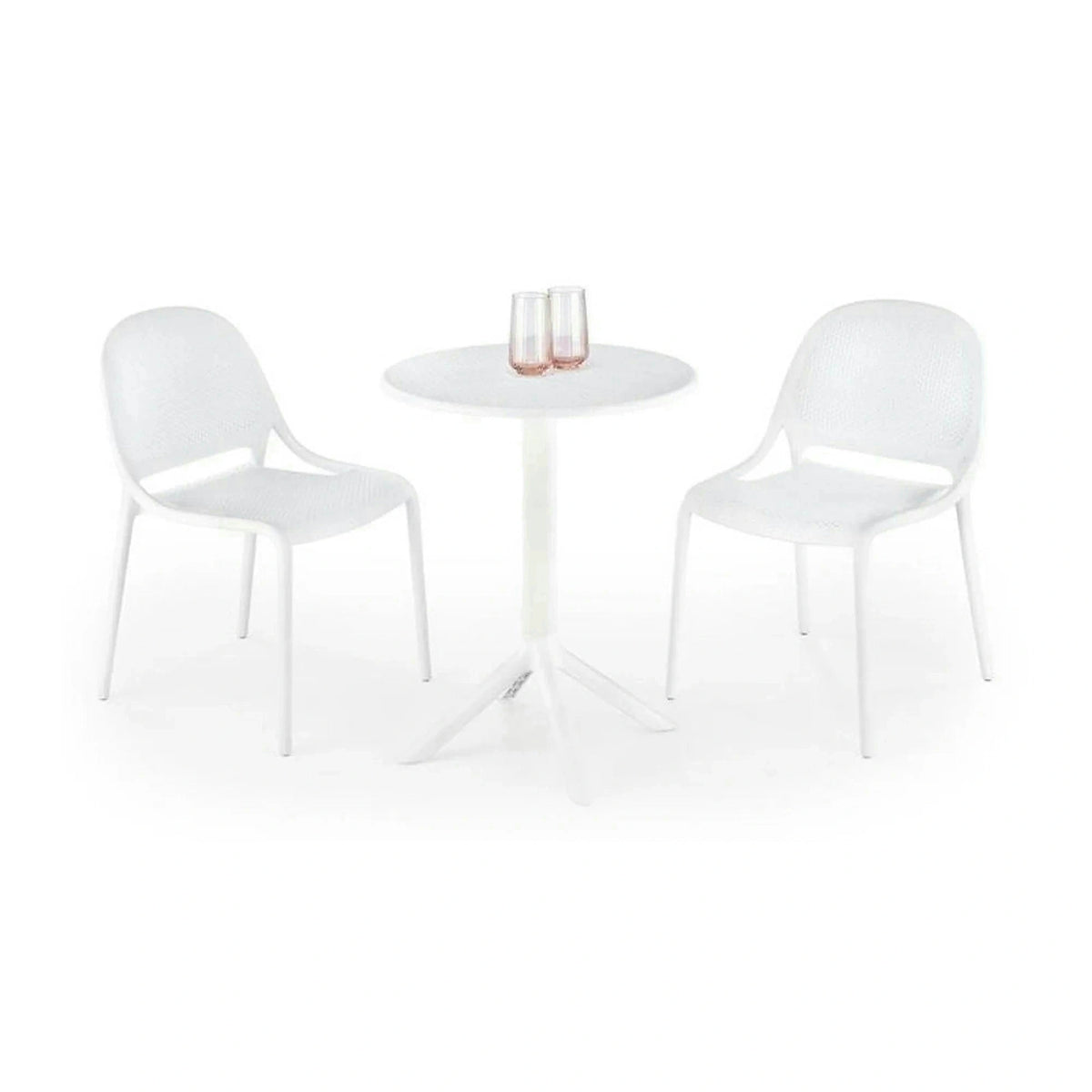 Masa CALVO, alb, polipropilena, 60x60x72 cm
