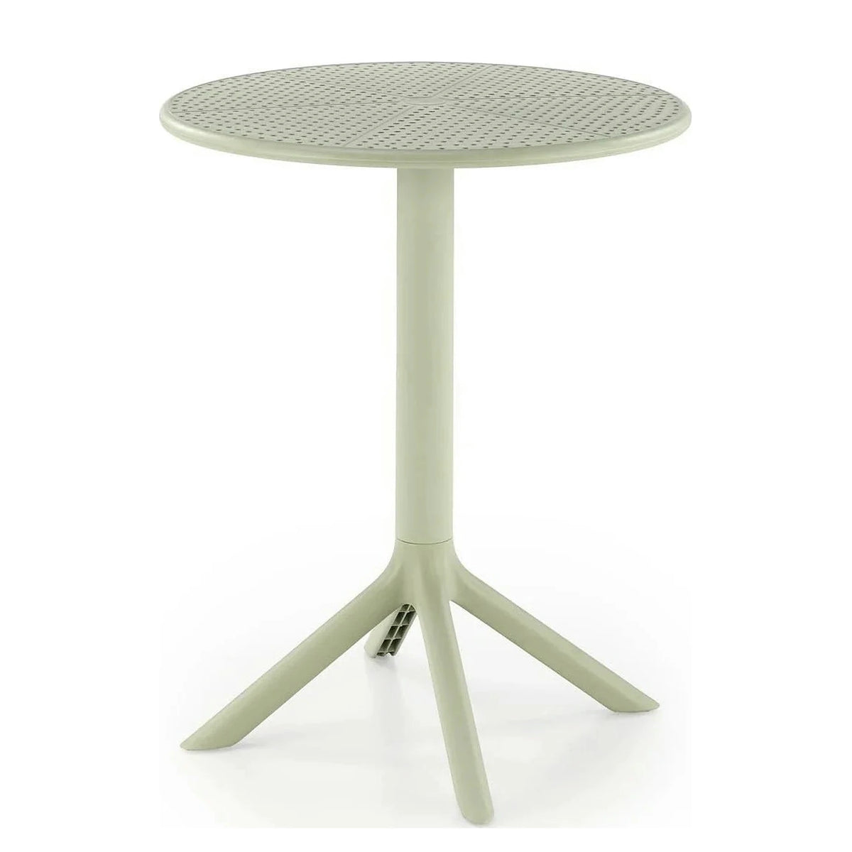 Masa CALVO, verde menta, polipropilena, 60x60x72 cm