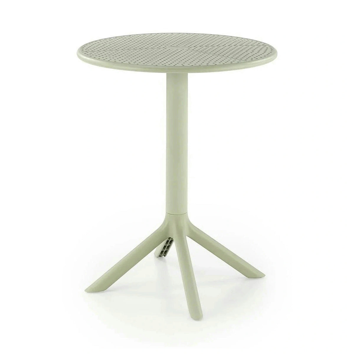 Masa CALVO, verde menta, polipropilena, 60x60x72 cm