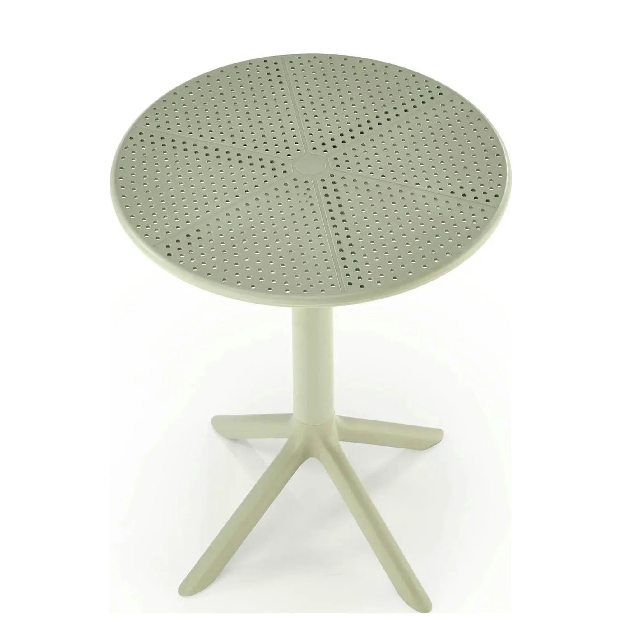 Masa CALVO, verde menta, polipropilena, 60x60x72 cm