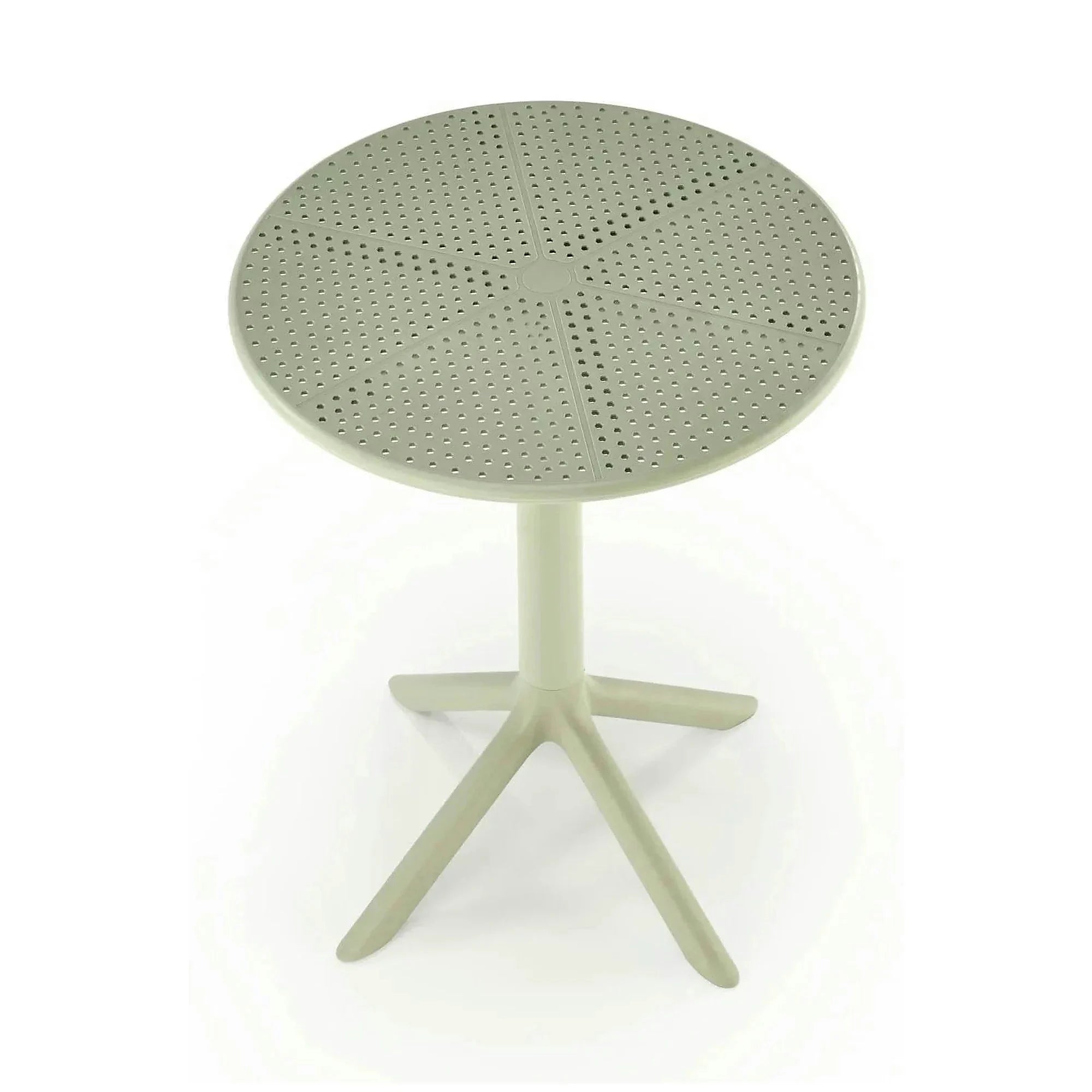 Masa CALVO, verde menta, polipropilena, 60x60x72 cm