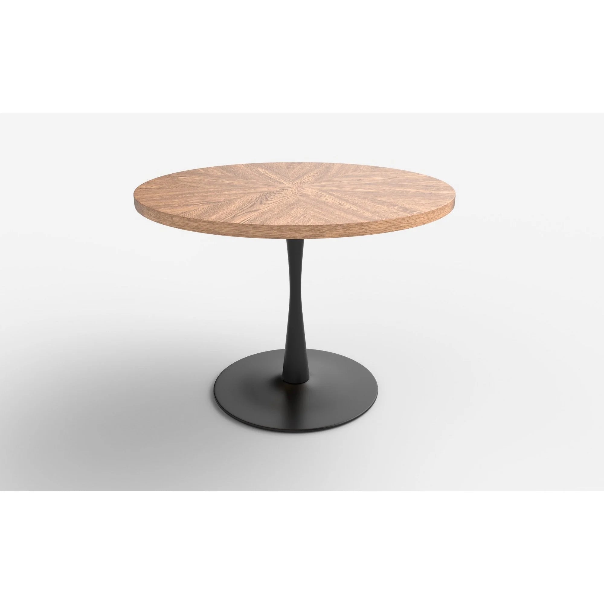 Masa CARMELO, nuc/negru, 100x75 cm