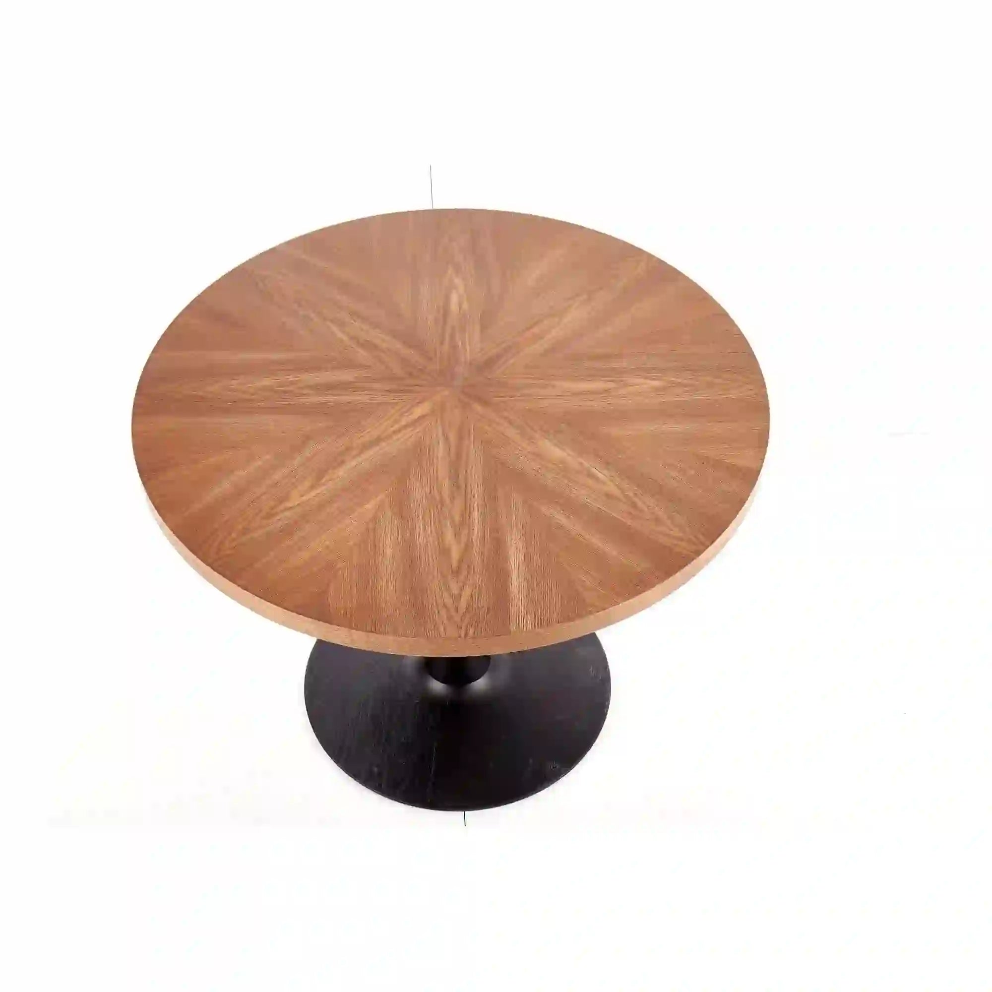 Masa CARMELO, nuc/negru, 100x75 cm