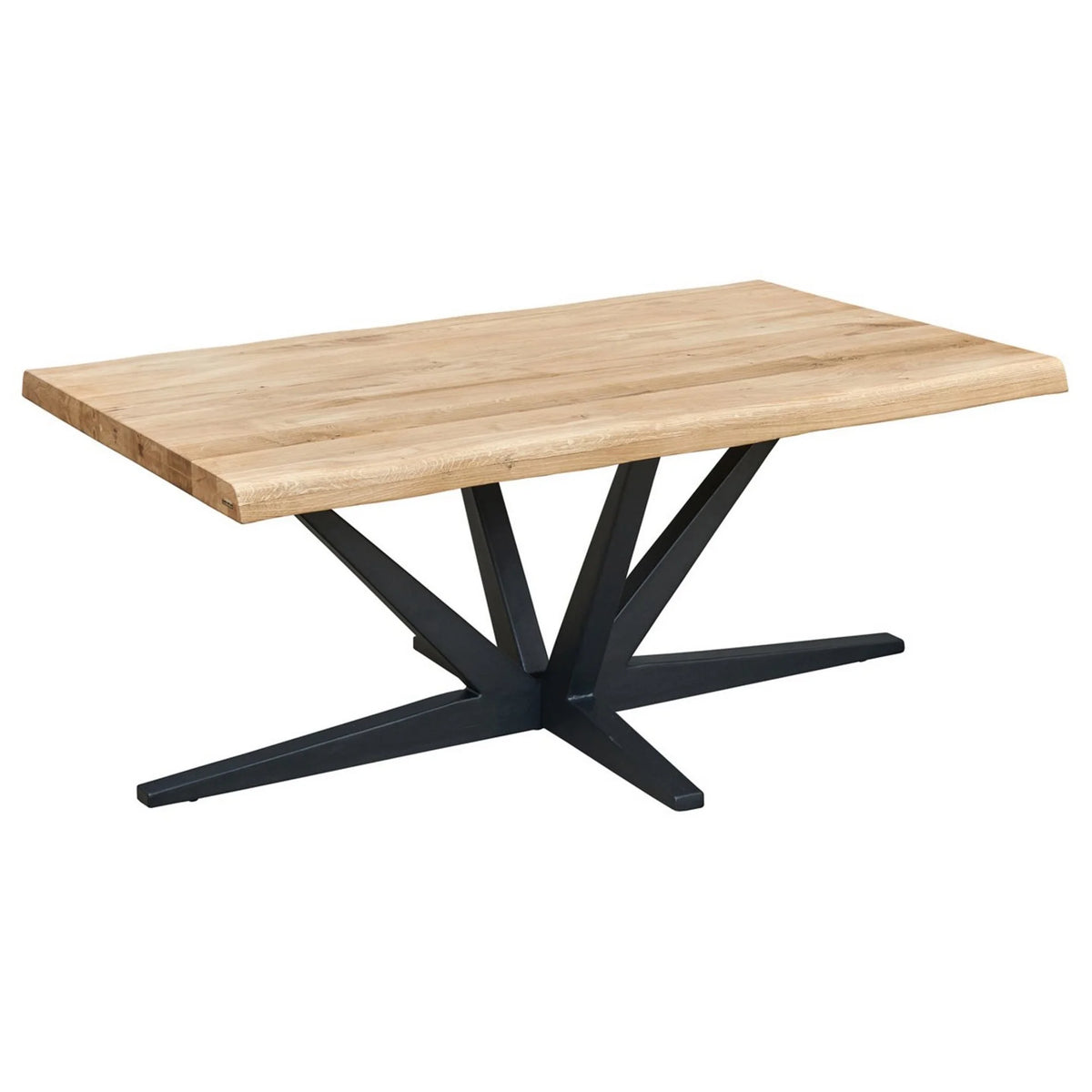 Masa CITY LINE, stejar/negru, lemn/metal, 110x45x70 cm