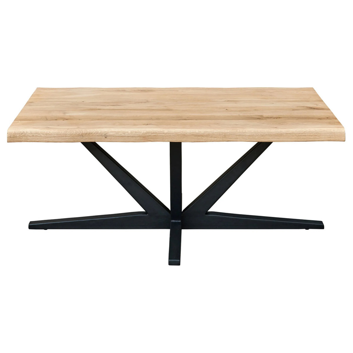 Masa CITY LINE, stejar/negru, lemn/metal, 110x45x70 cm