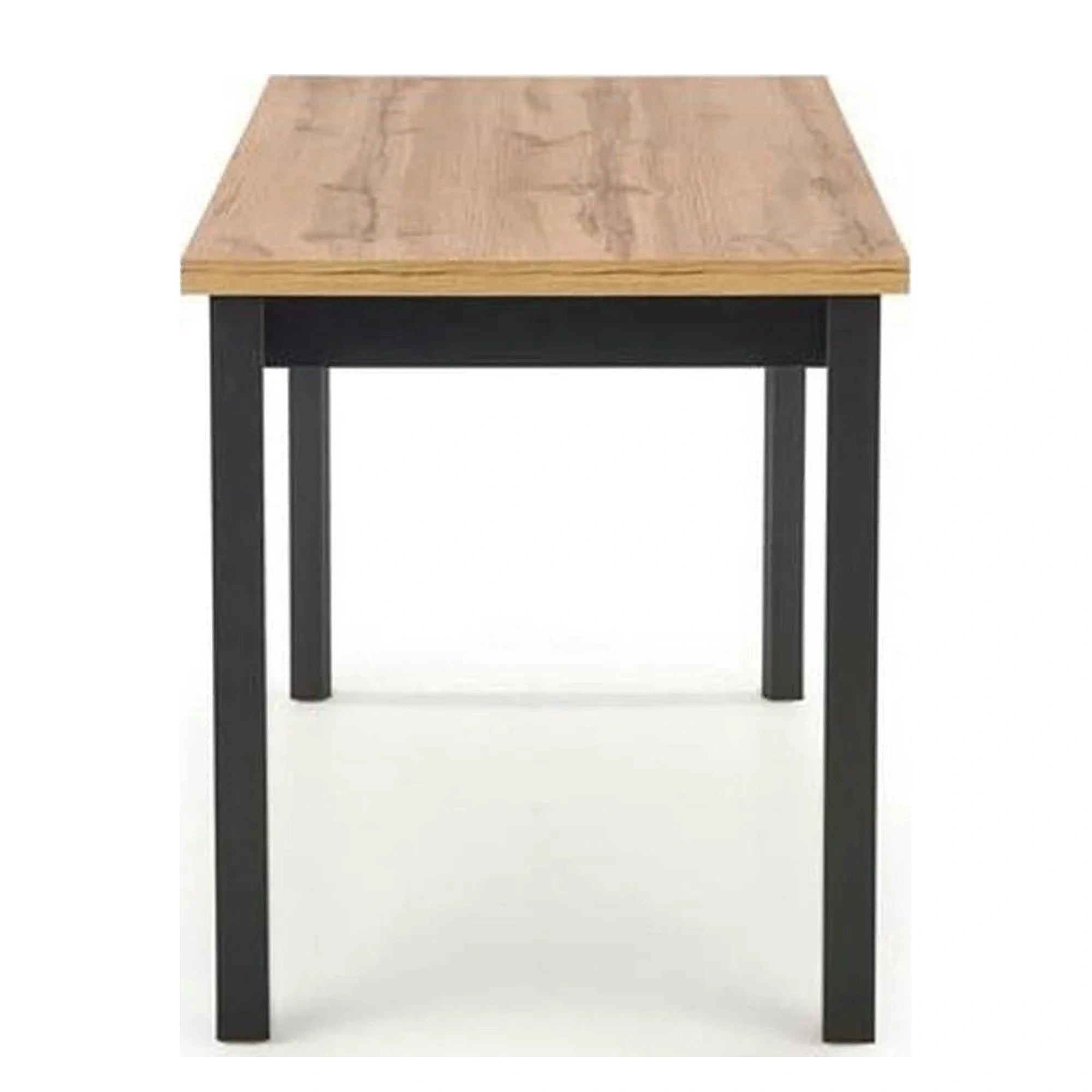 Masa COBALT, stejar/negru, PAL furniruit, 120x68x77 cm