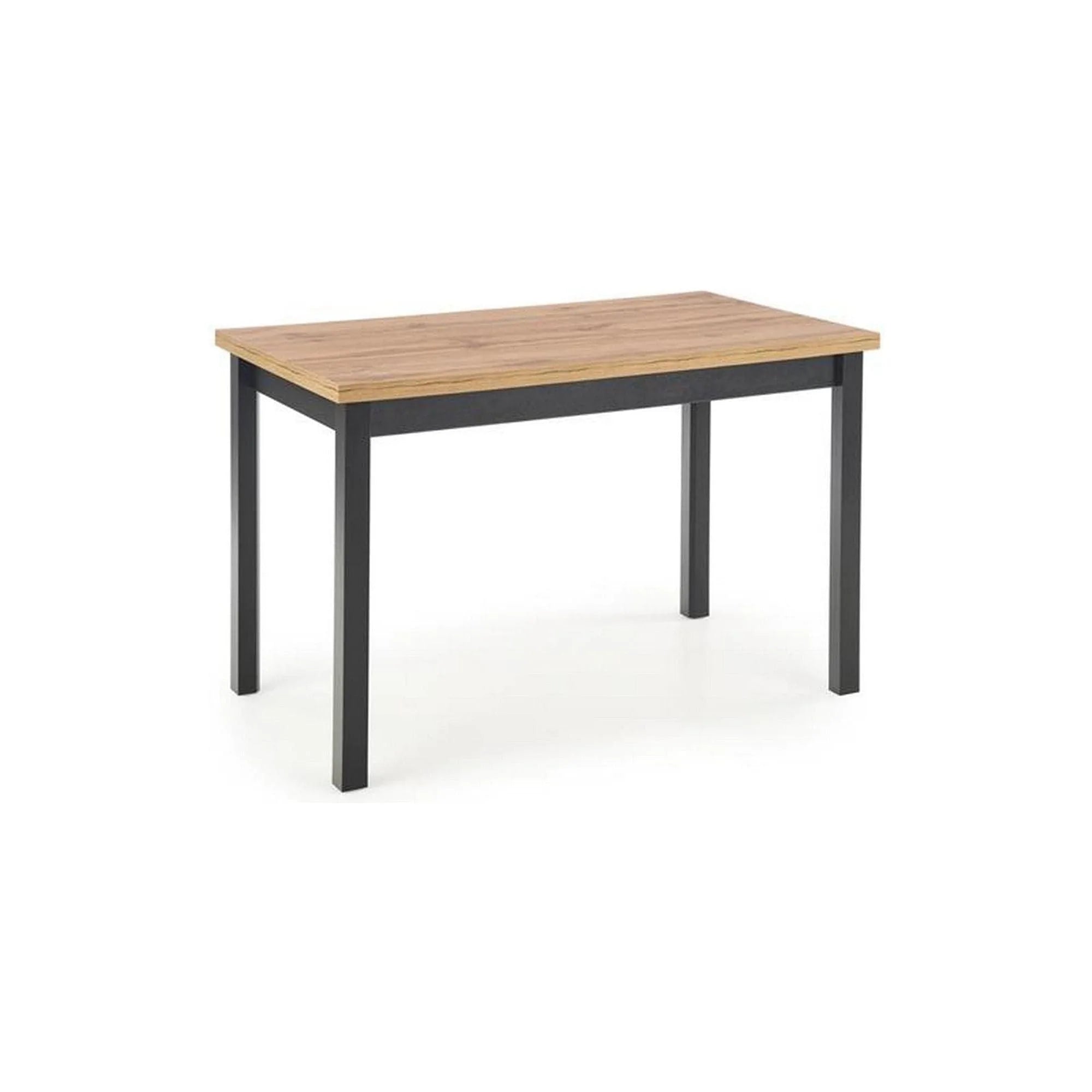 Masa COBALT, stejar/negru, PAL furniruit, 120x68x77 cm