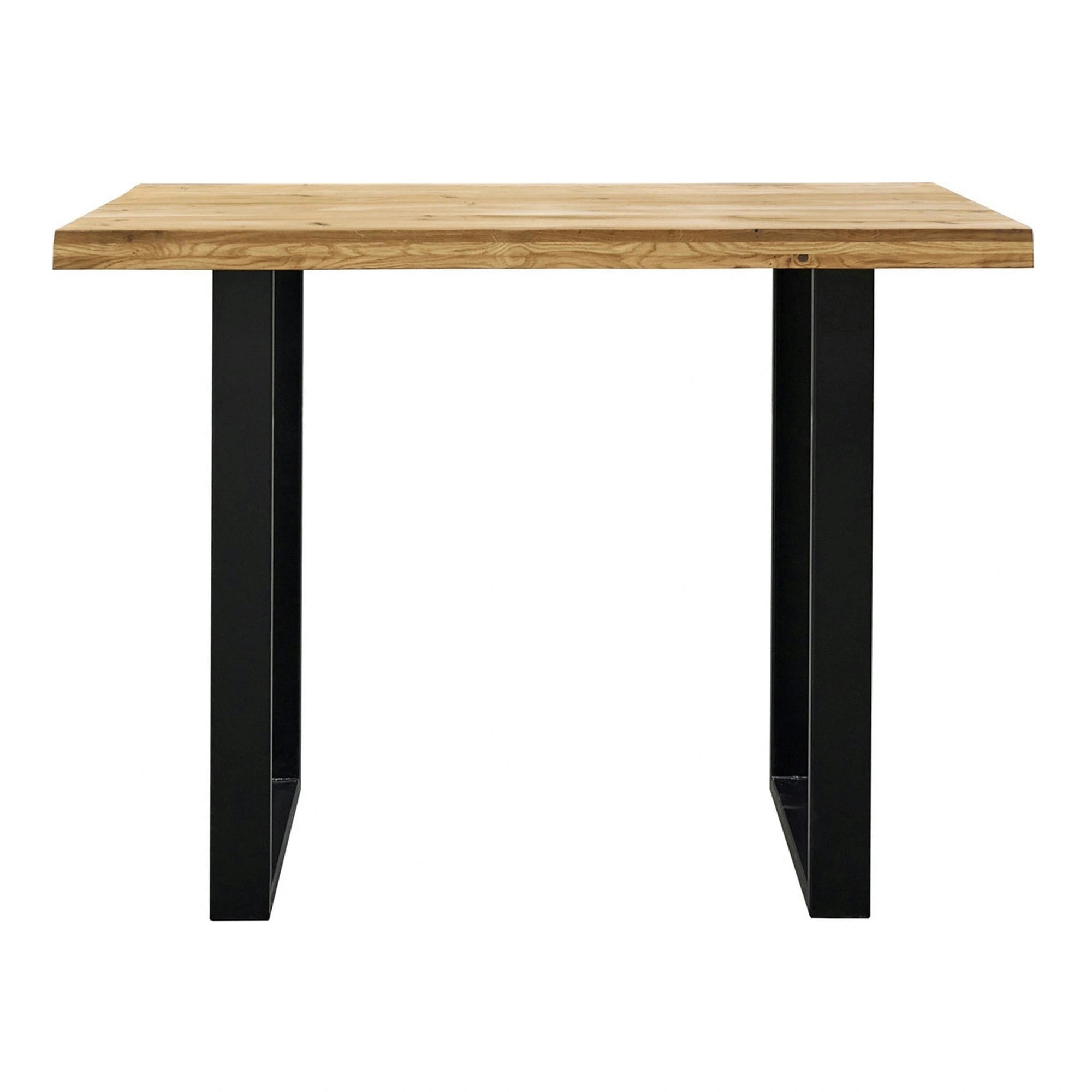 Masa COUNTRY, stejar/negru, lemn/metal, 140x80x96 cm