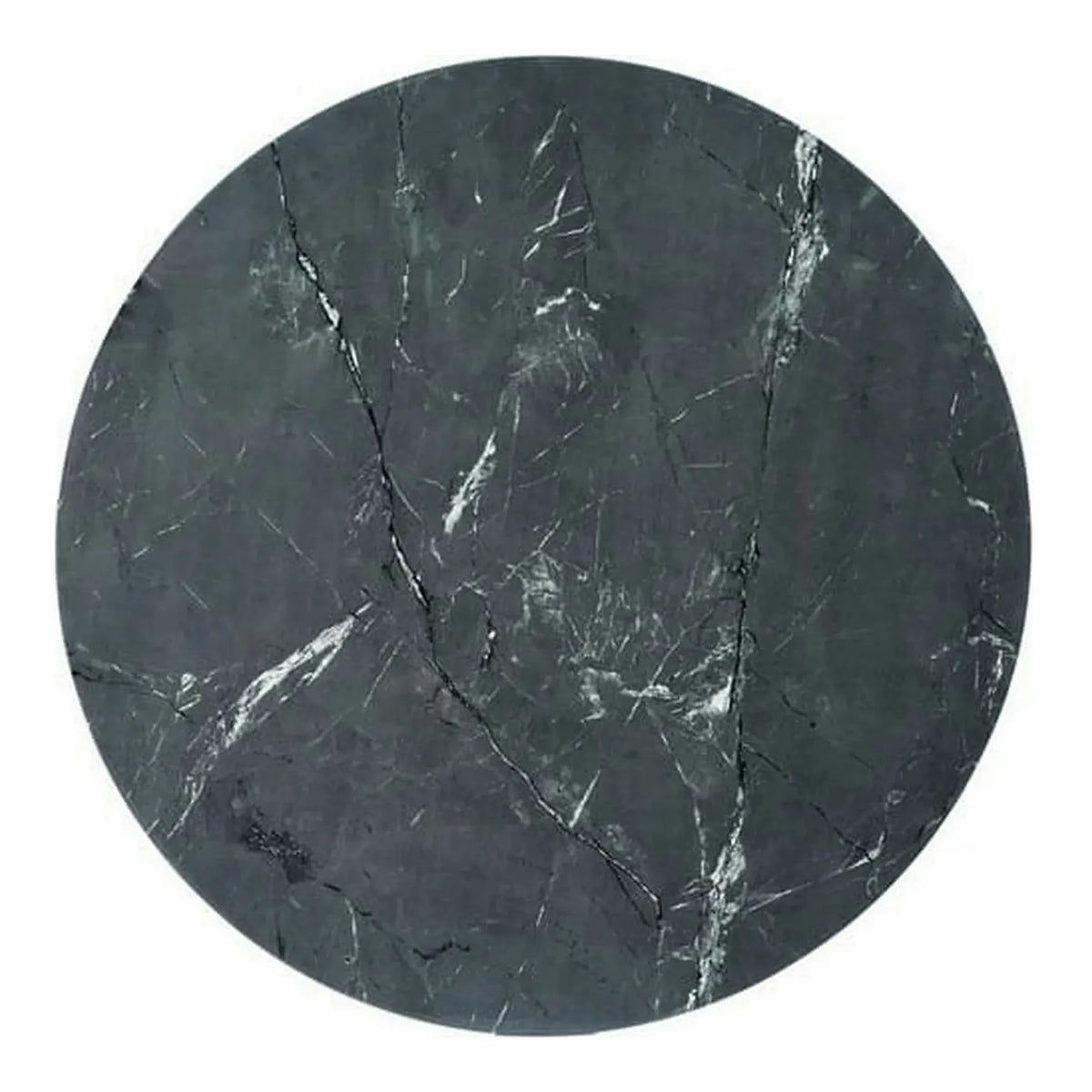 Masa CYRYL, negru cu efect de marmura, 140x80x75 cm