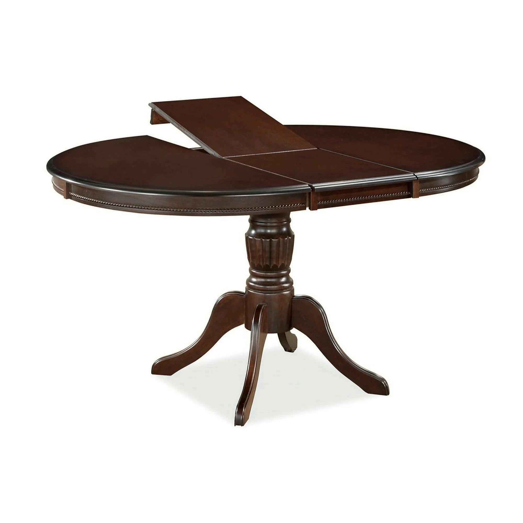 Masa de bucatarie extensibila OLIVIA, nuc inchis, 106/141x106x76 cm