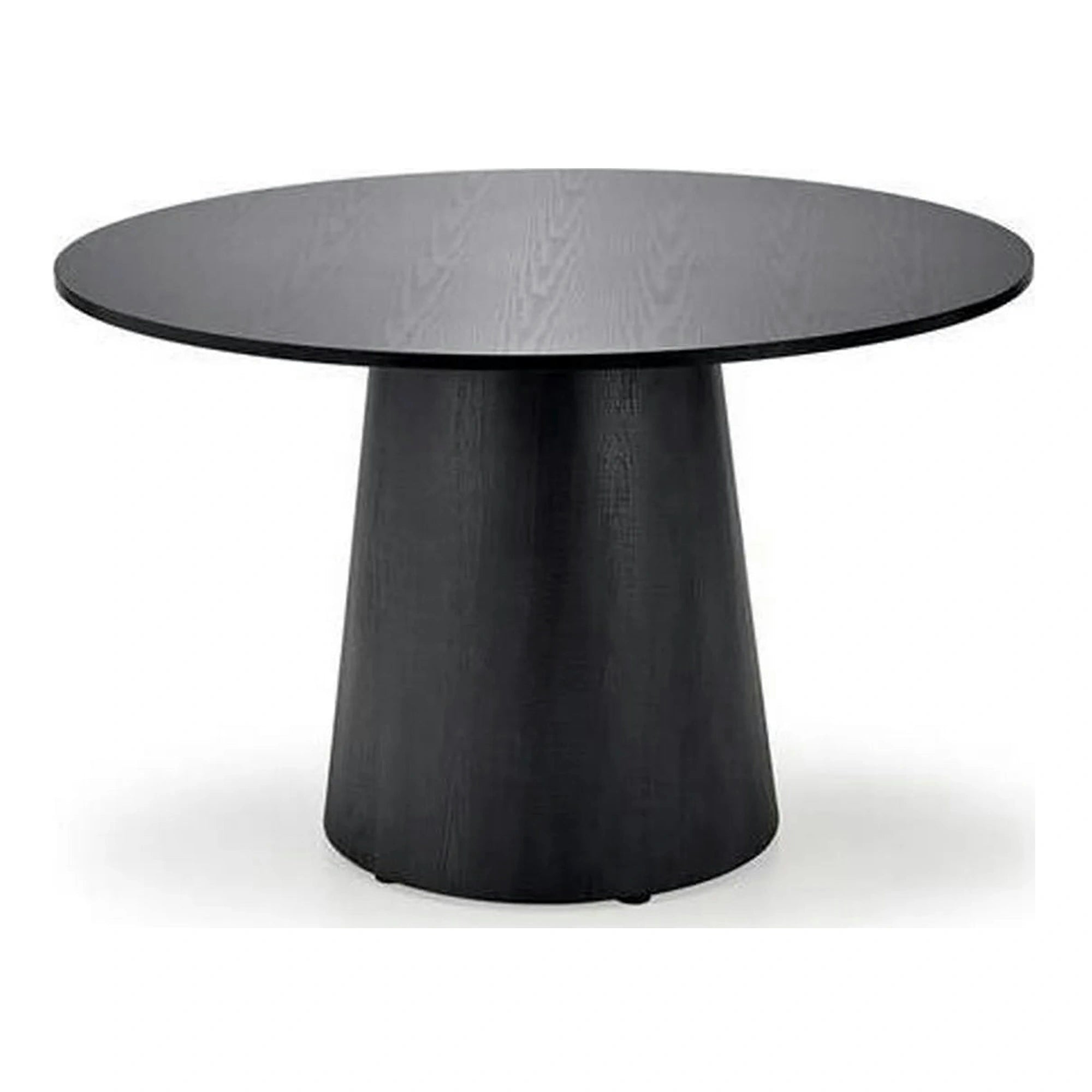 Masa de bucatarie rotunda GINTER, negru, 120x120x77 cm