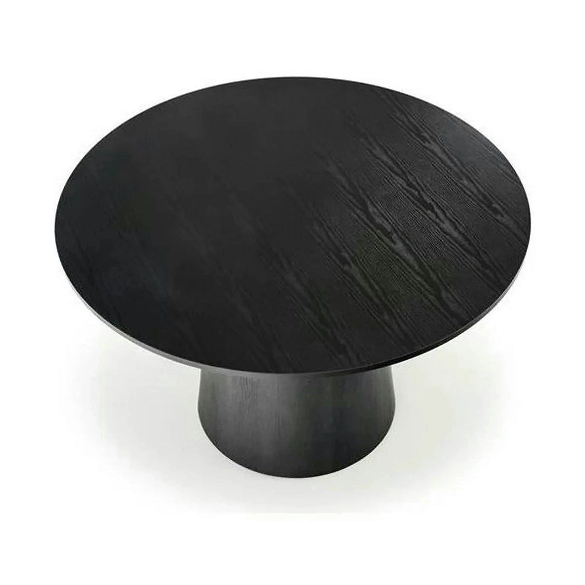 Masa de bucatarie rotunda GINTER, negru, 120x120x77 cm