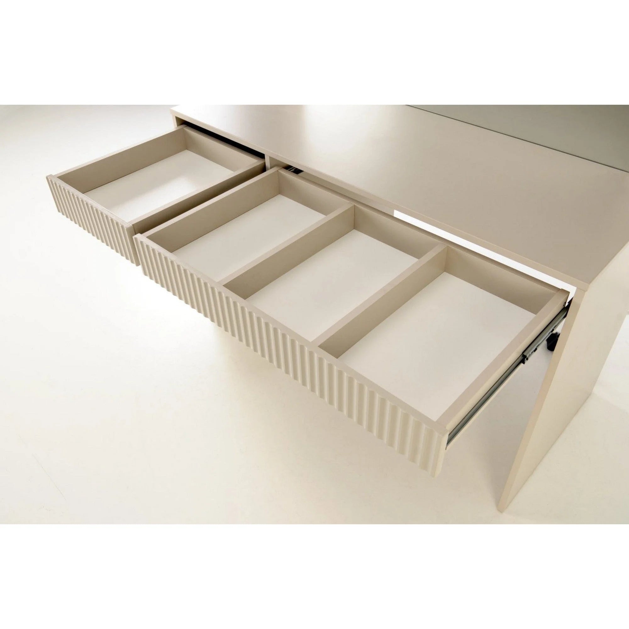 Masa de toaleta HOLLYWOOD 2 XL, casmir, PAL laminat, cu oglinda si iluminare LED, 120x55x140 cm