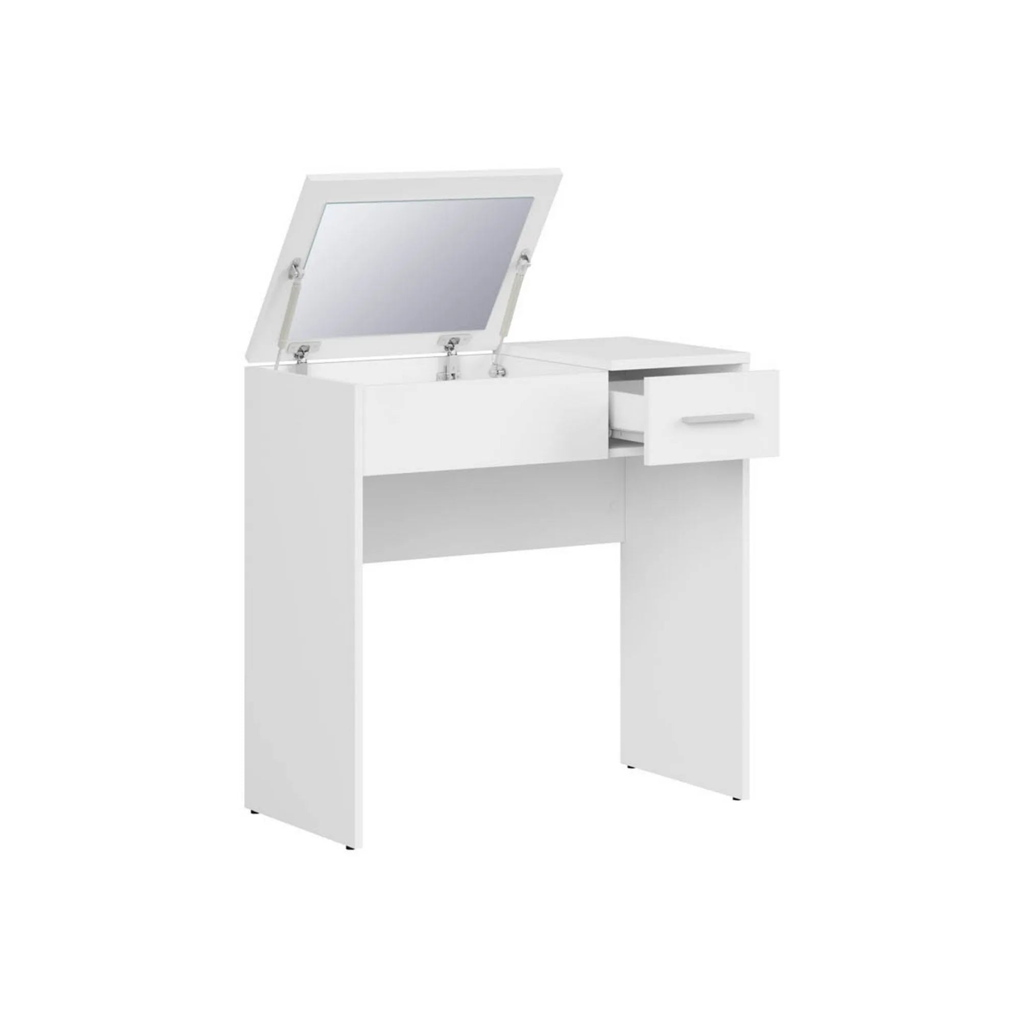 Masa de toaleta NEPO PLUS, alb, PAL laminat, 80x40x80 cm