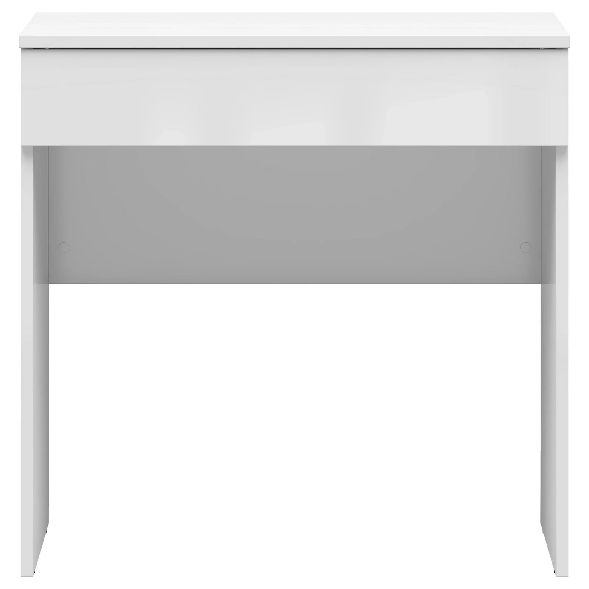 Masa de toaleta TETRIX, alb lucios, PAL, 80x40x80 cm