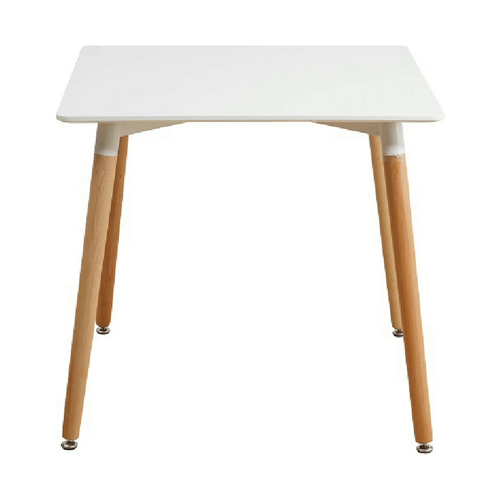 Masa DIDIER 4, alb/stejar, 70x70x74 cm