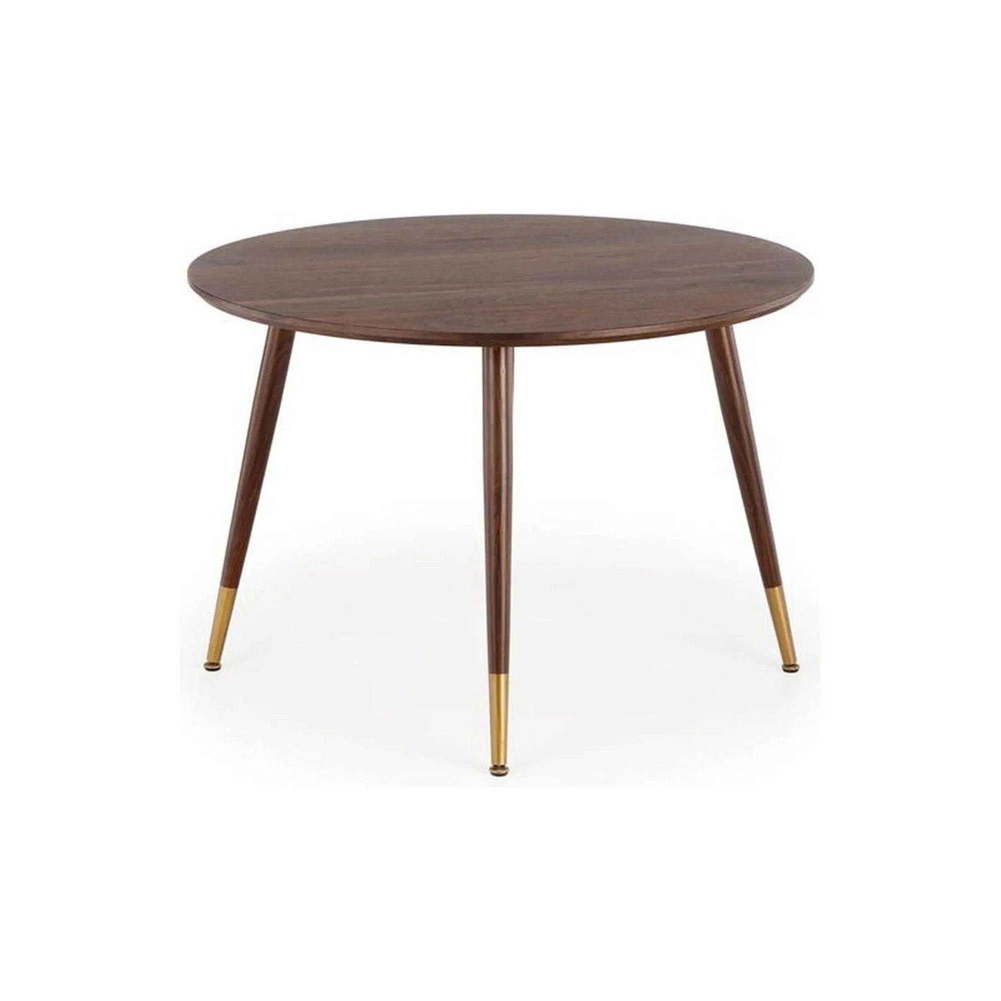 Masa DOMENICO, nuc/auriu, 110x110x76 cm