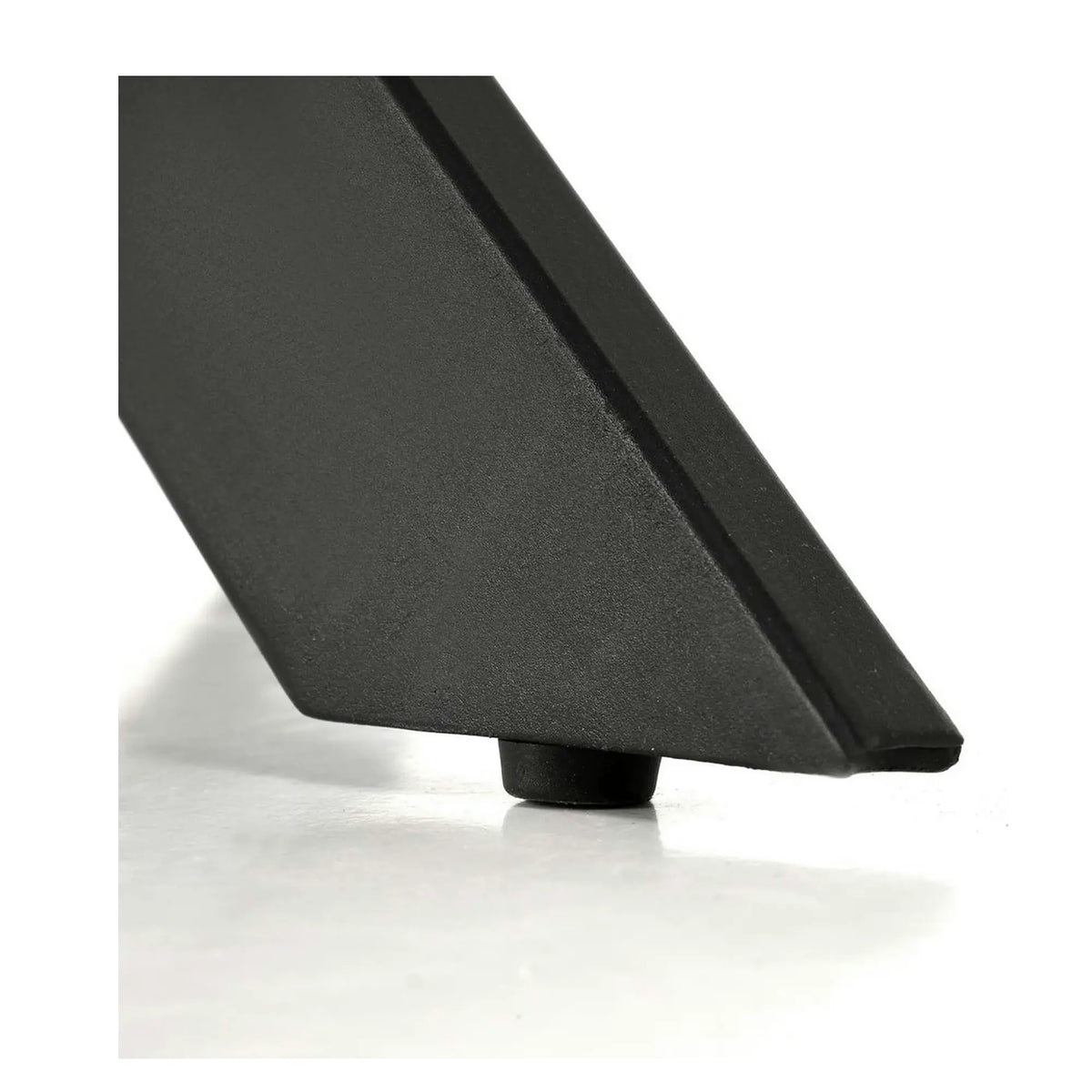 Masa EDGAR 2, alb/negru, ceramica/metal, 100x100x76 cm