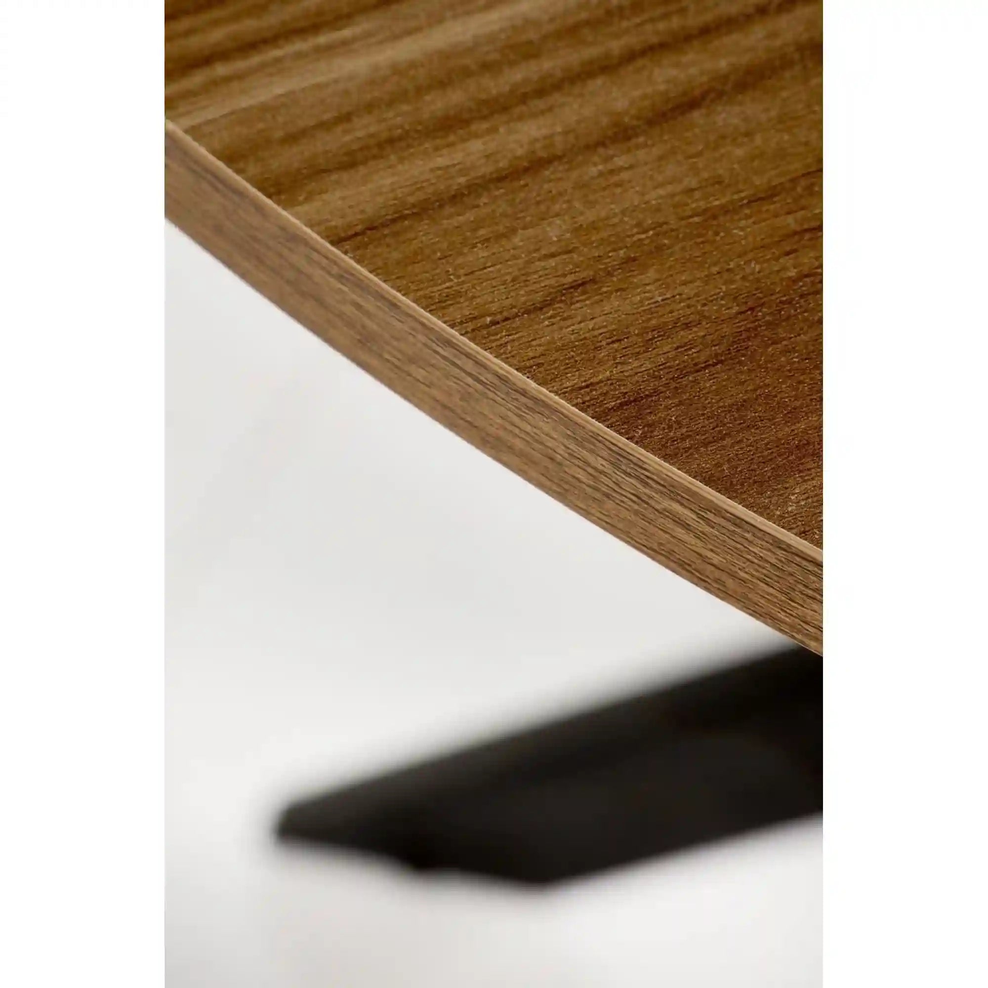 Masa EDGAR, nuc/negru, 100x100x76 cm