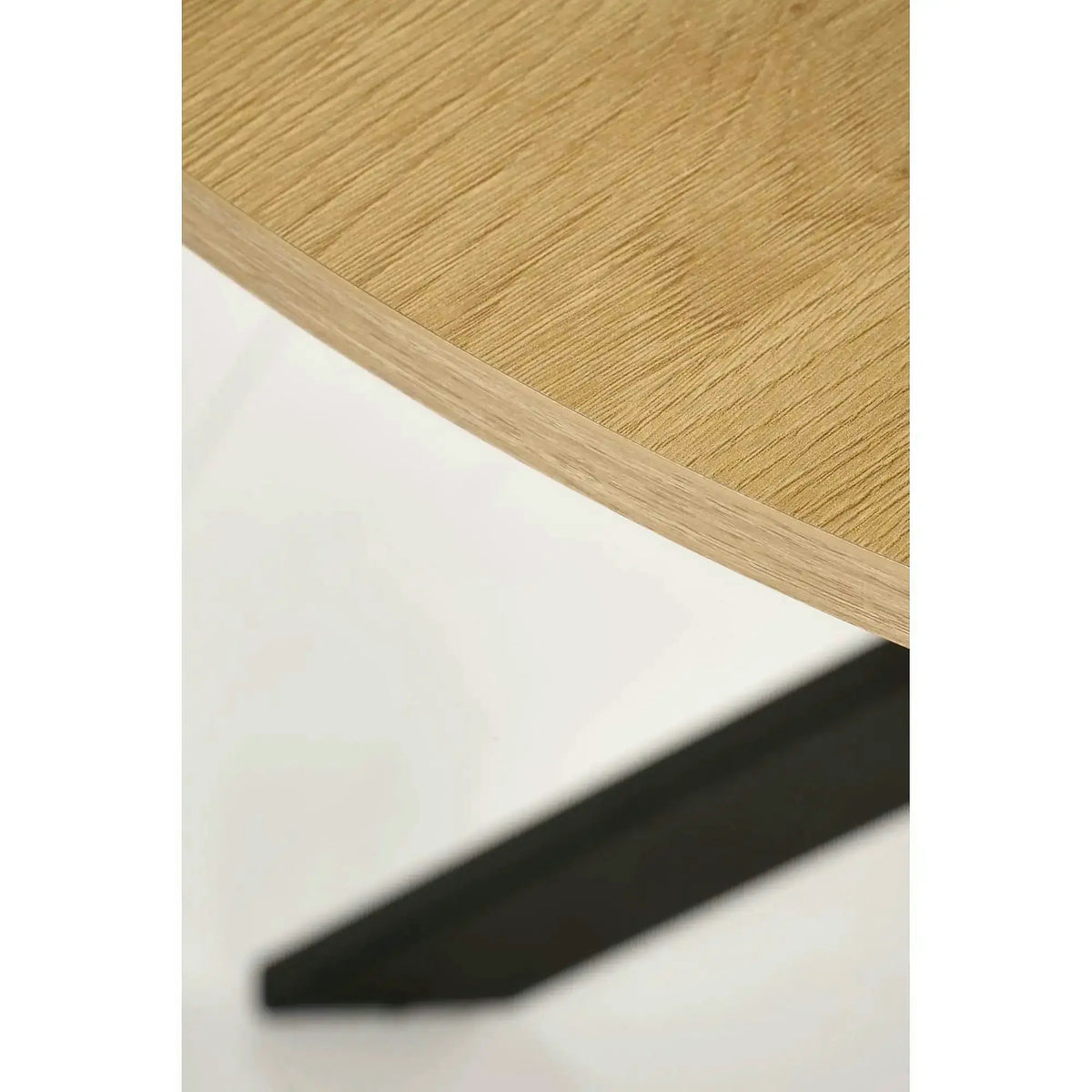 Masa EDGAR, stejar/negru, 100x100x76 cm