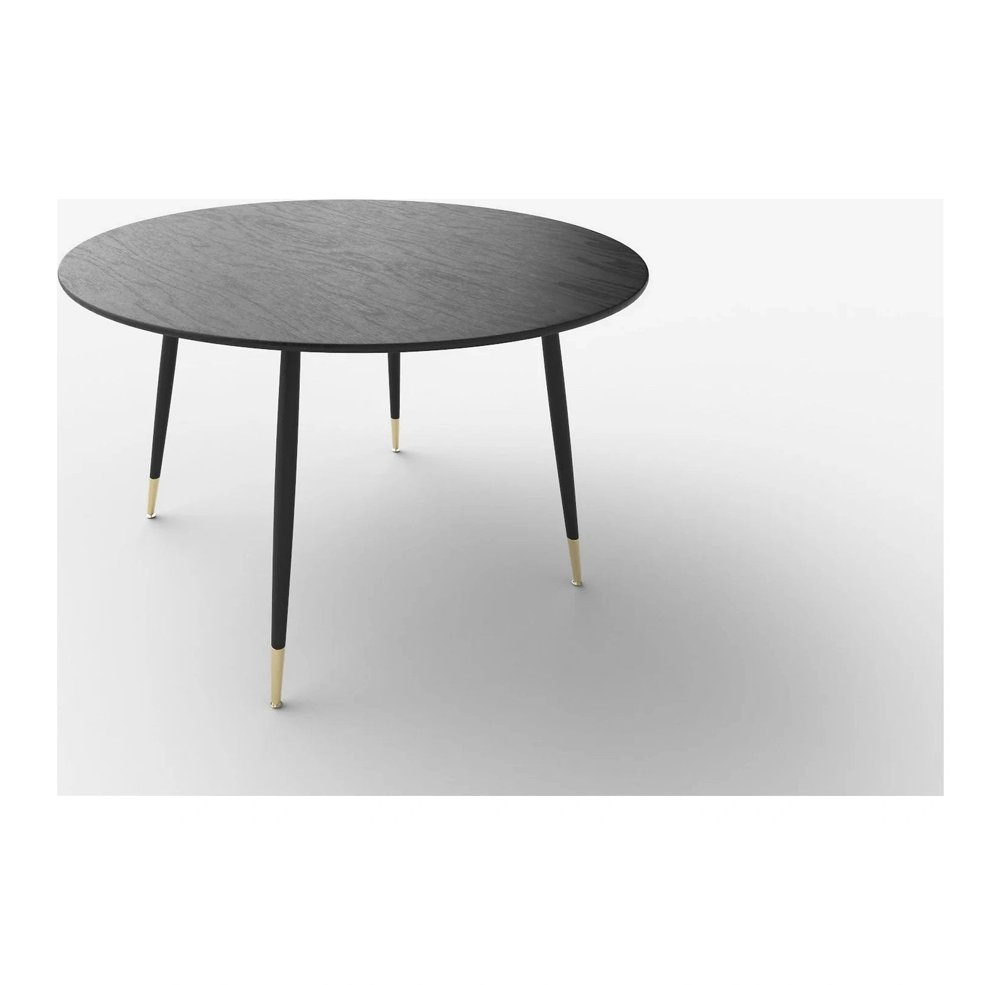 Masa EMBOS, negru/auriu, 120x75 cm