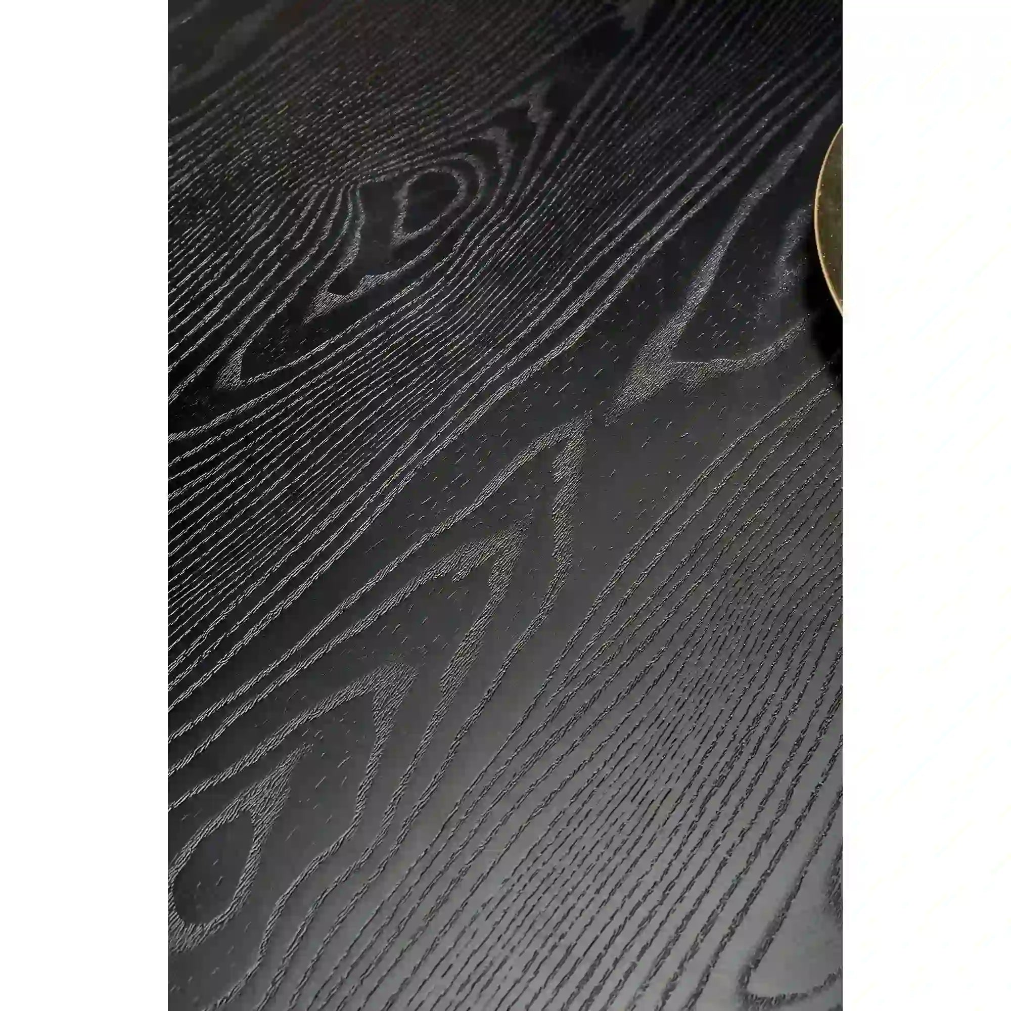 Masa EMBOS, negru/auriu, 120x75 cm