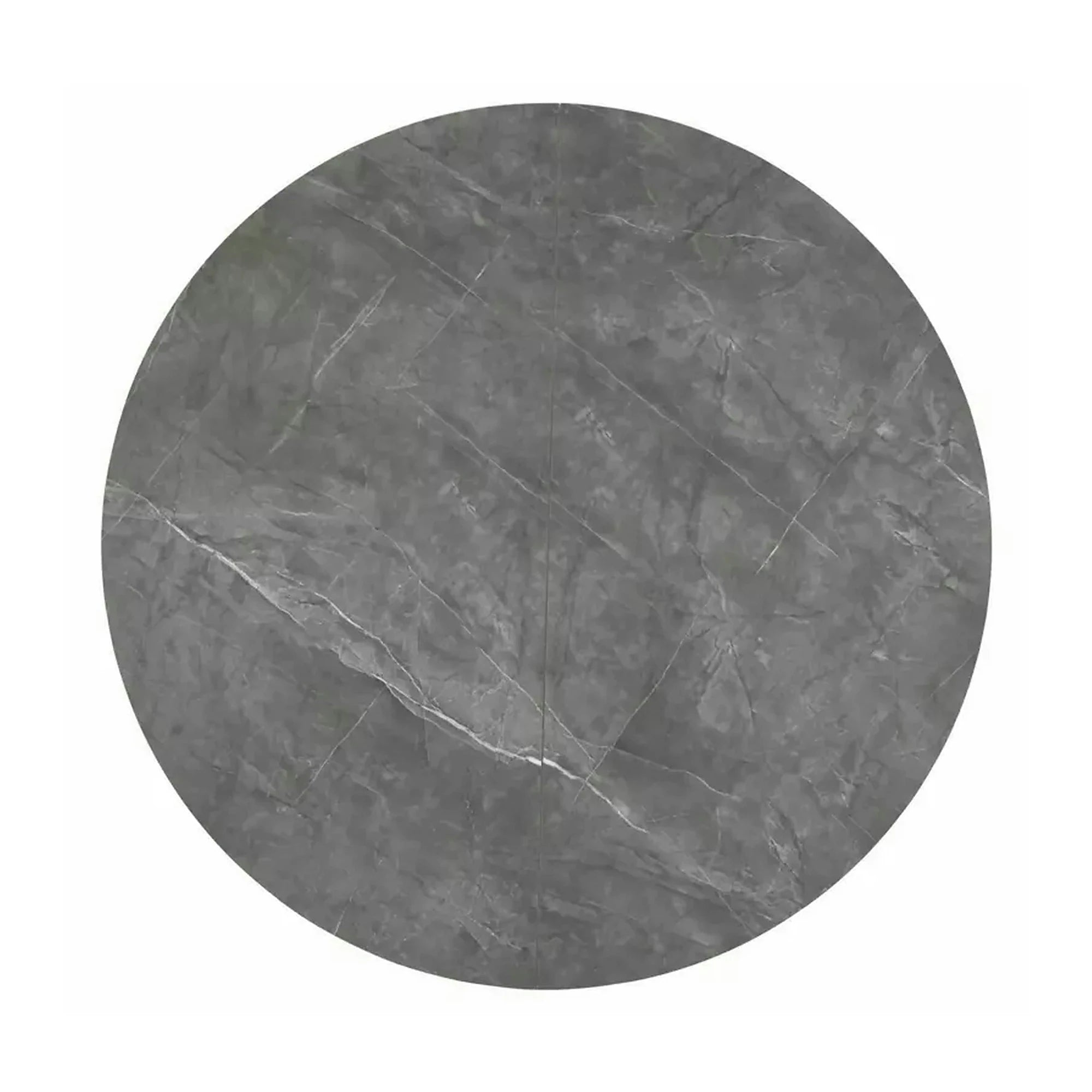 Masa extensibila ANGEL II, gri cu efect de marmura/negru, 120/160x120x75 cm