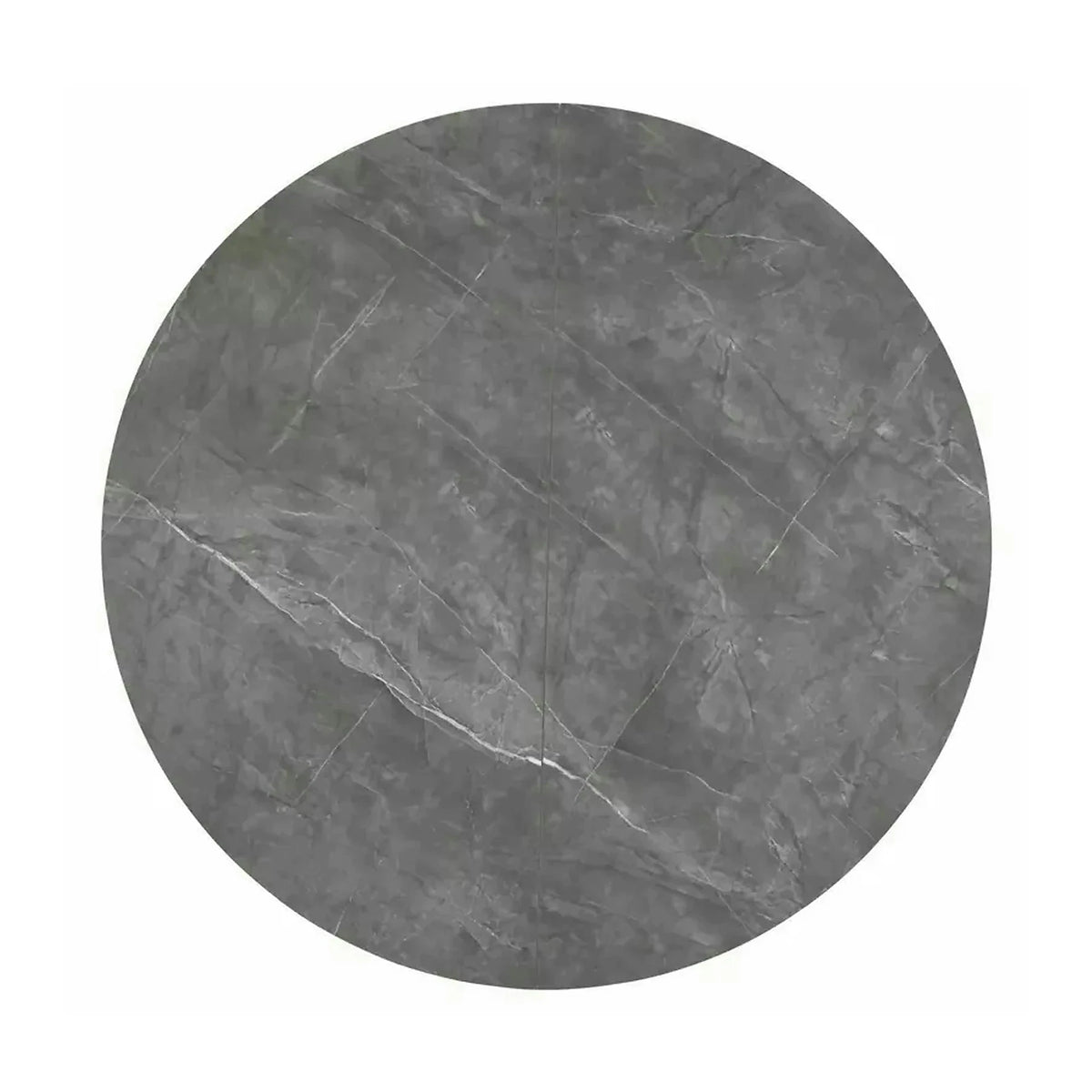 Masa extensibila ANGEL II, gri cu efect de marmura/negru, 120/160x120x75 cm