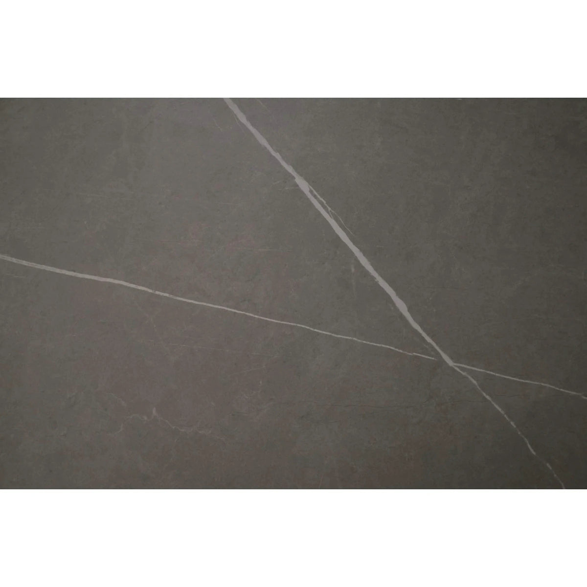 Masa extensibila ARES, gri cu efect de marmura/negru, ceramica/metal, 120/150x85x76 cm