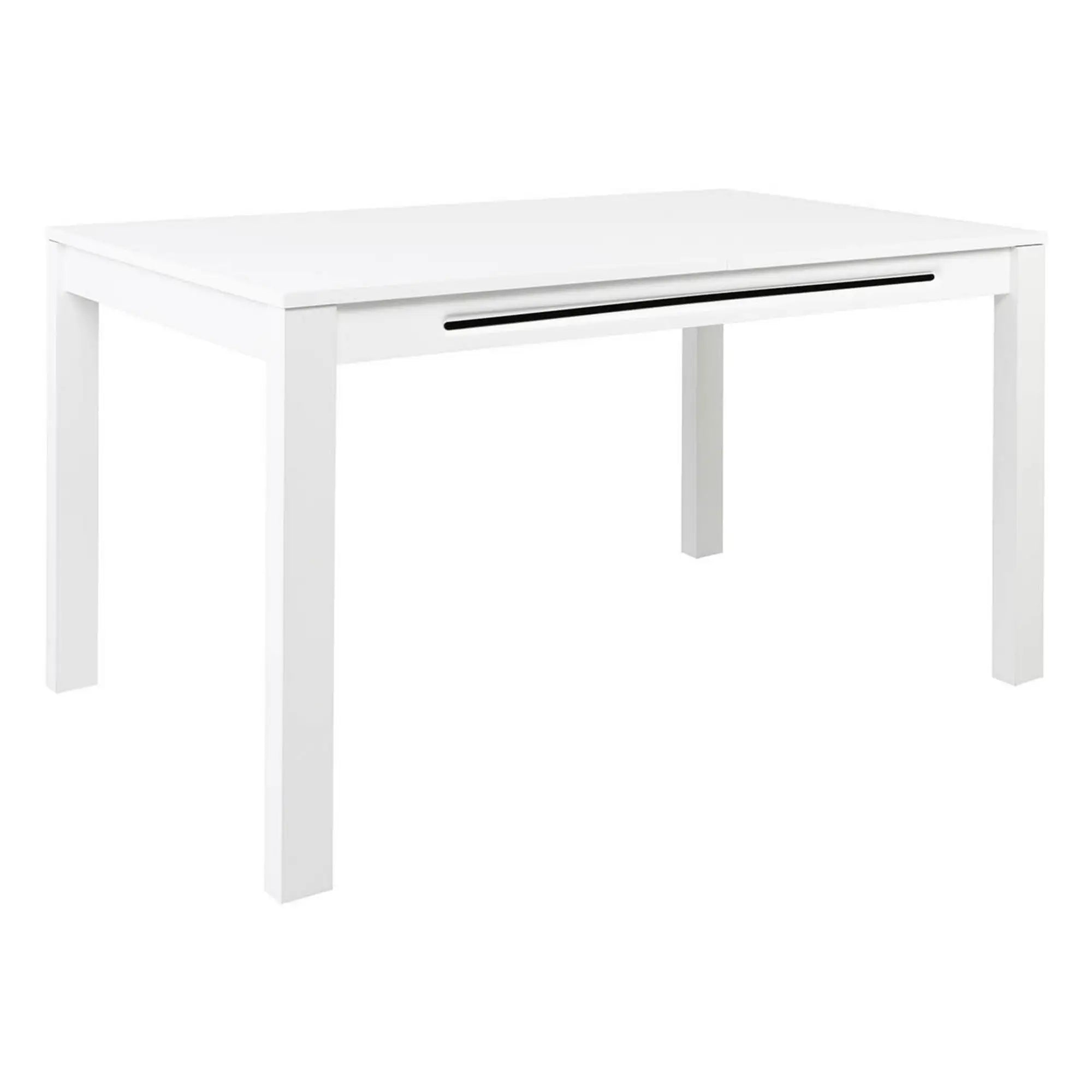 Masa extensibila ASSEN, alb, lemn, 140/190x90x76 cm