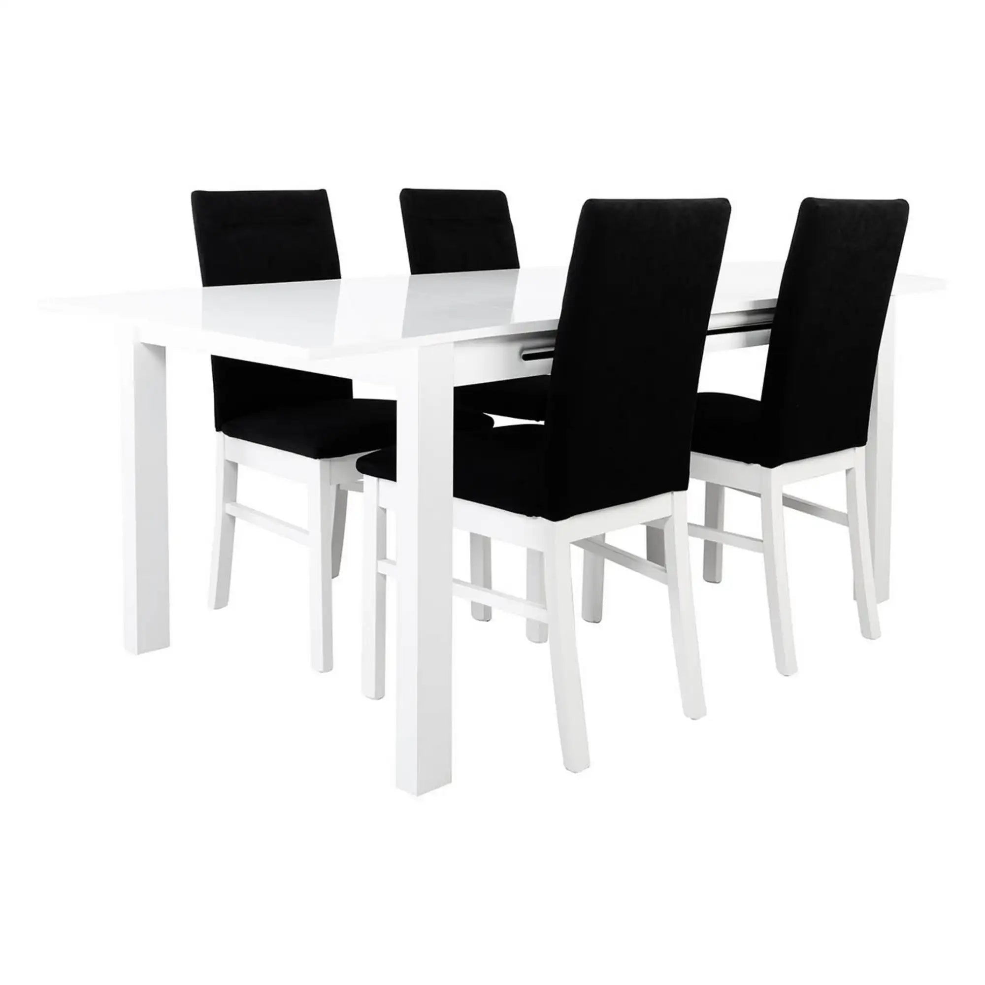 Masa extensibila ASSEN, alb, lemn, 140/190x90x76 cm