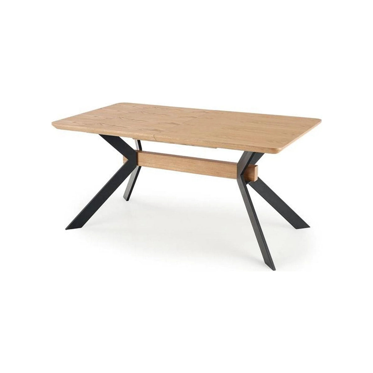 Masa extensibila BACARDI, stejar sonoma/negru, 160/220x90x76 cm