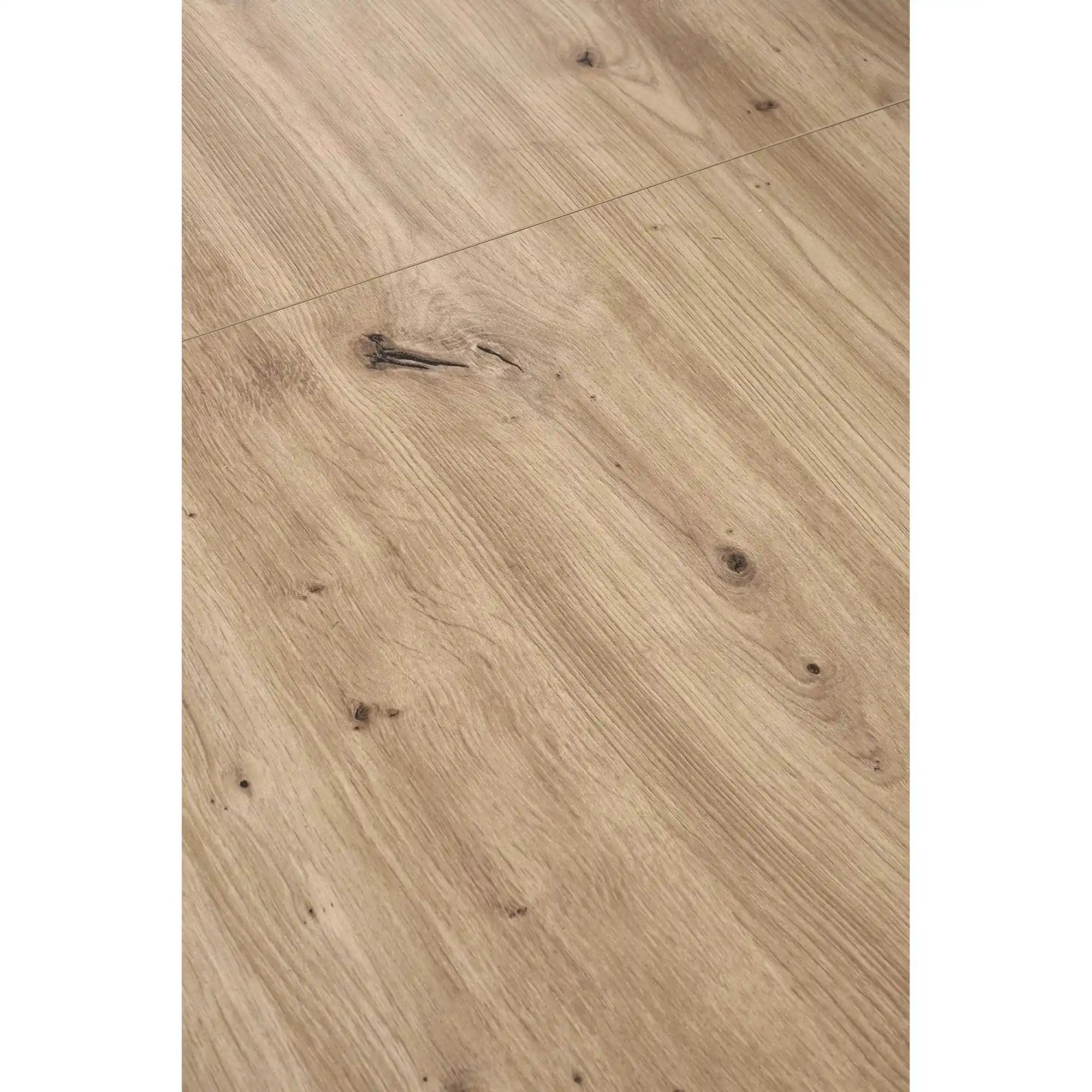 Masa extensibila BARETTI, stejar artisan/negru, PAL furniruit, 130/170x65x65/82 cm